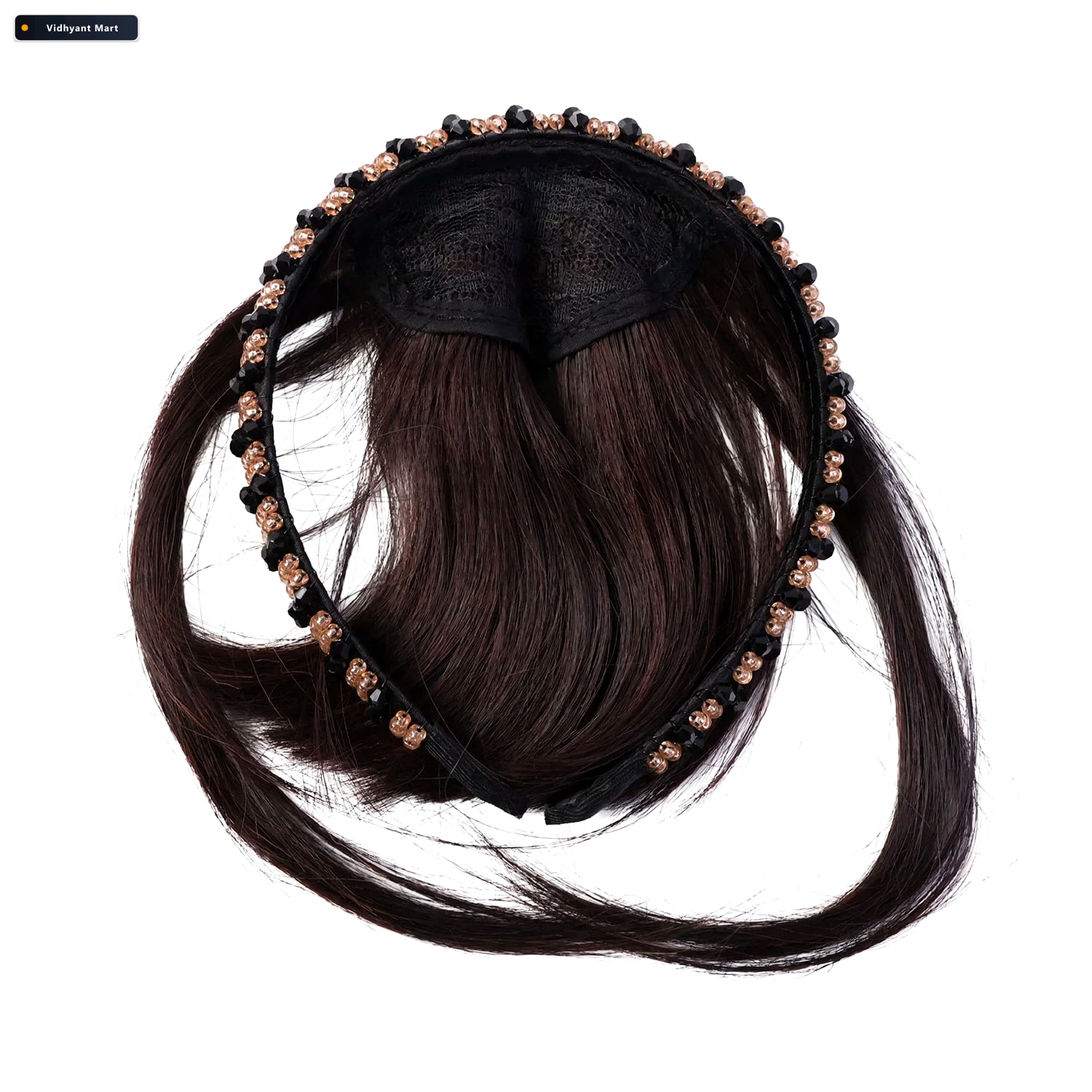 Vidhyant Mart Clip In Hair Bangs Natural Look Synthetic Hair Ext 4