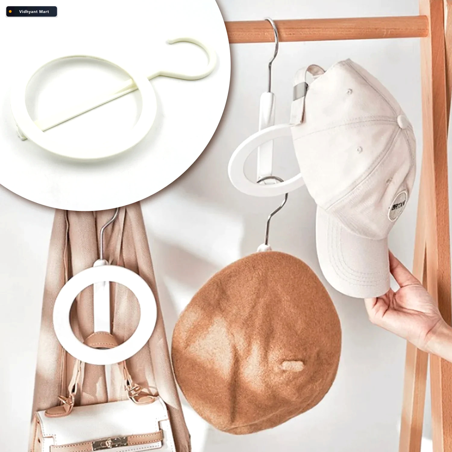 Vidhyant Mart Closet Organizer Hanger Space Saving Storage Organ 2
