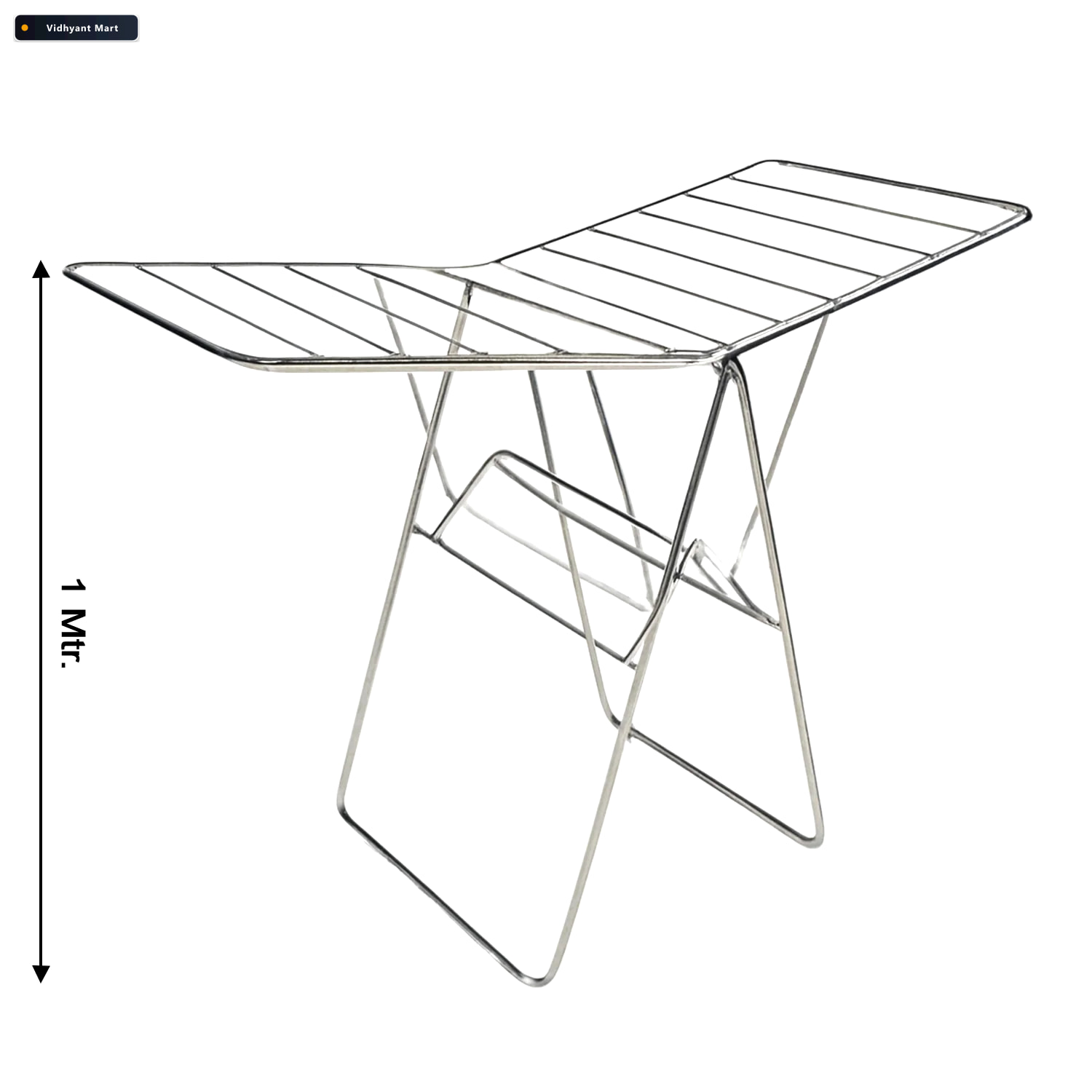 Vidhyant Mart Cloth Drying Stand Heavy Duty Foldable Stainless S 3
