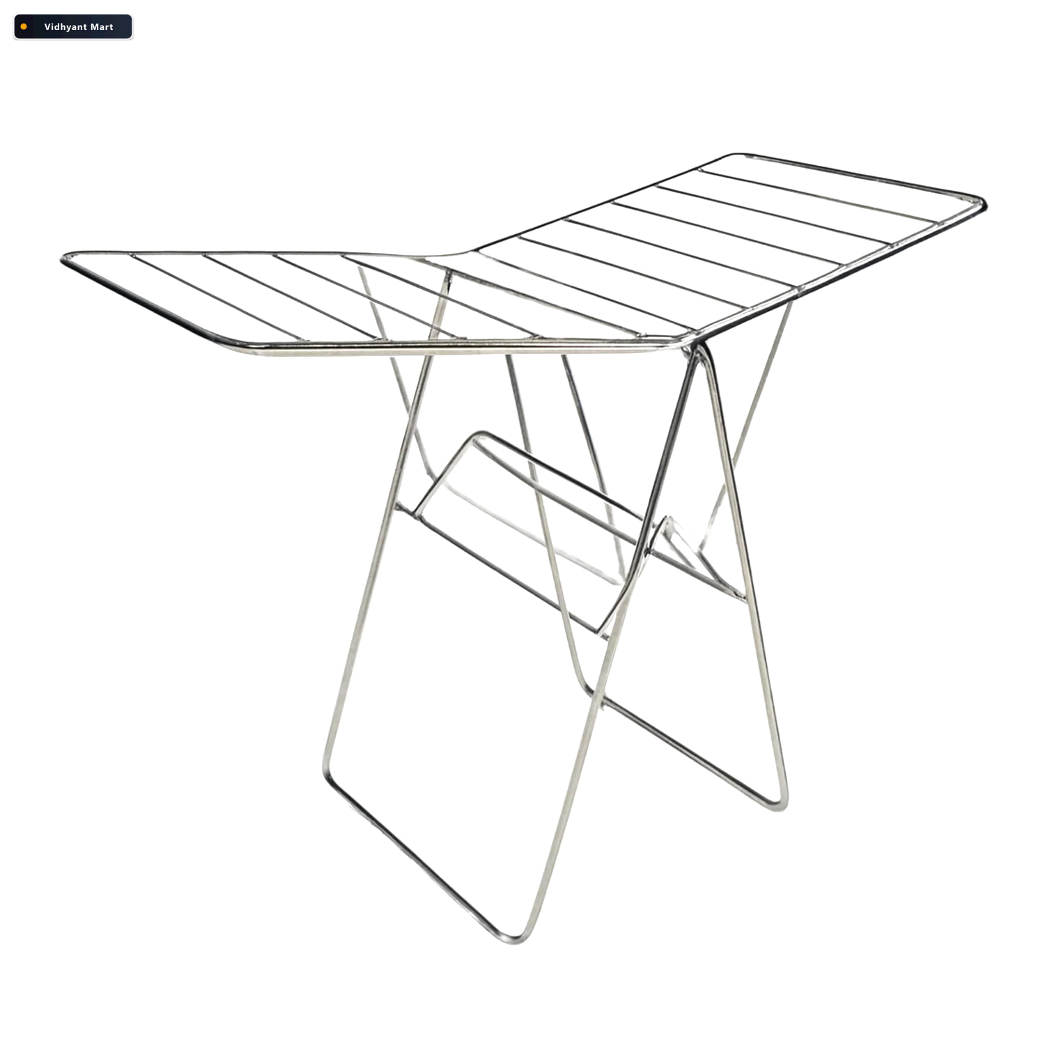 Vidhyant Mart Cloth Drying Stand Heavy Duty Foldable Stainless S 4