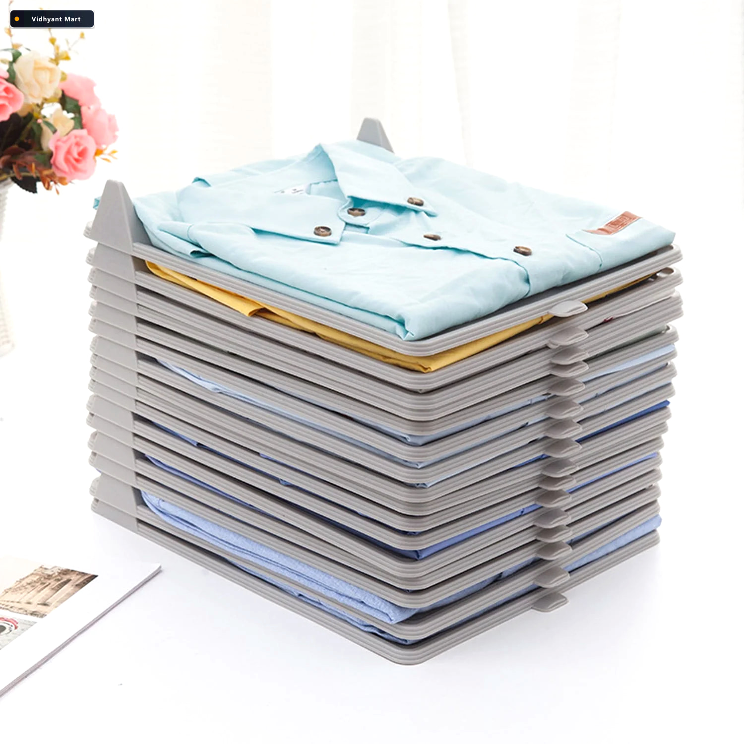 Vidhyant Mart Cloth Organizer Neat Fabric Storage For Home Shops 1