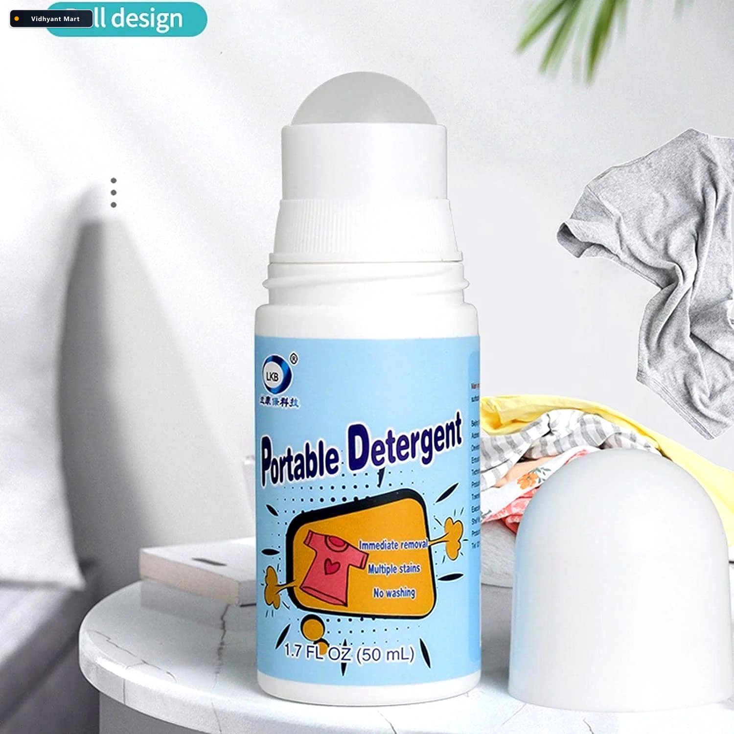 Vidhyant Mart Clothes Stain Remover Roller Travel Friendly 50ml 3