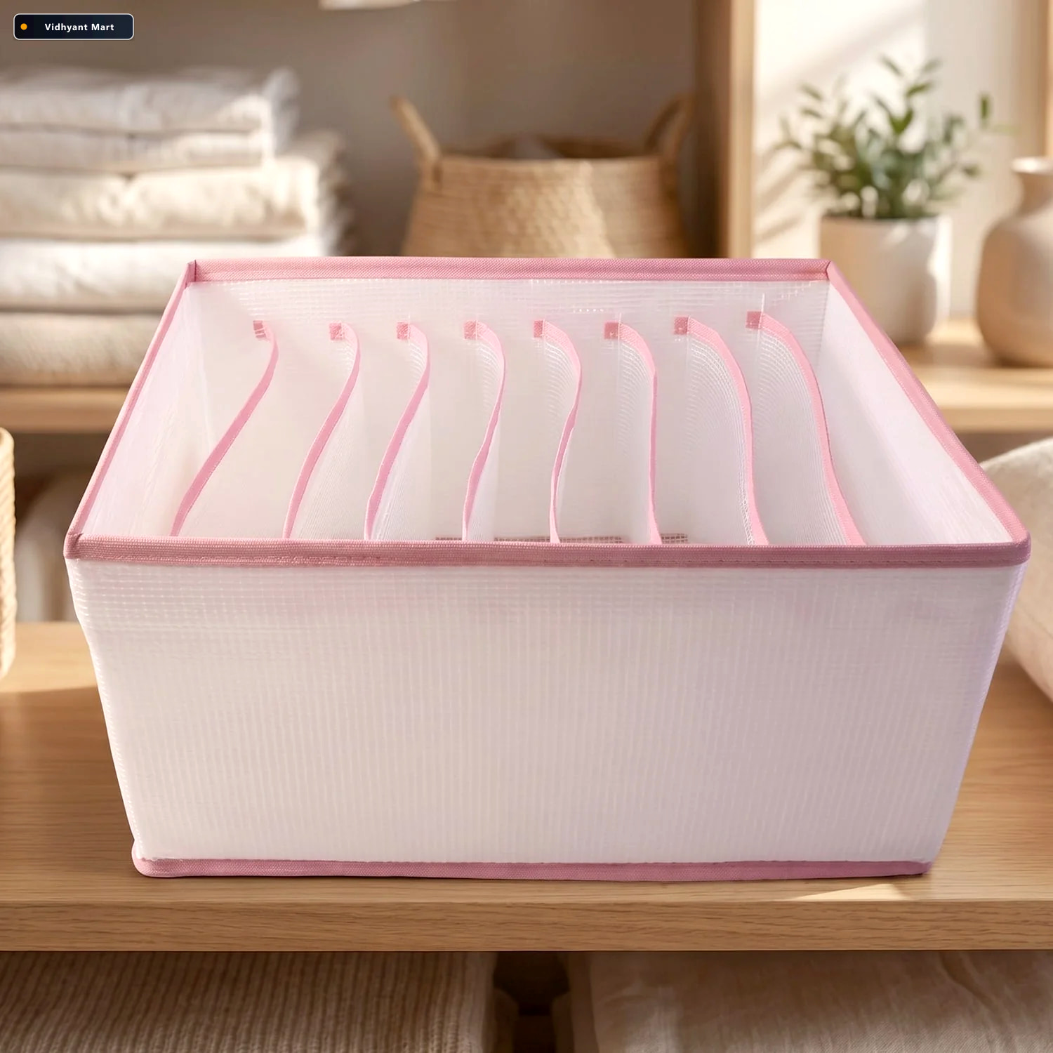 Vidhyant Mart Clothes Storage Organizer Foldable Space Saving Du 4
