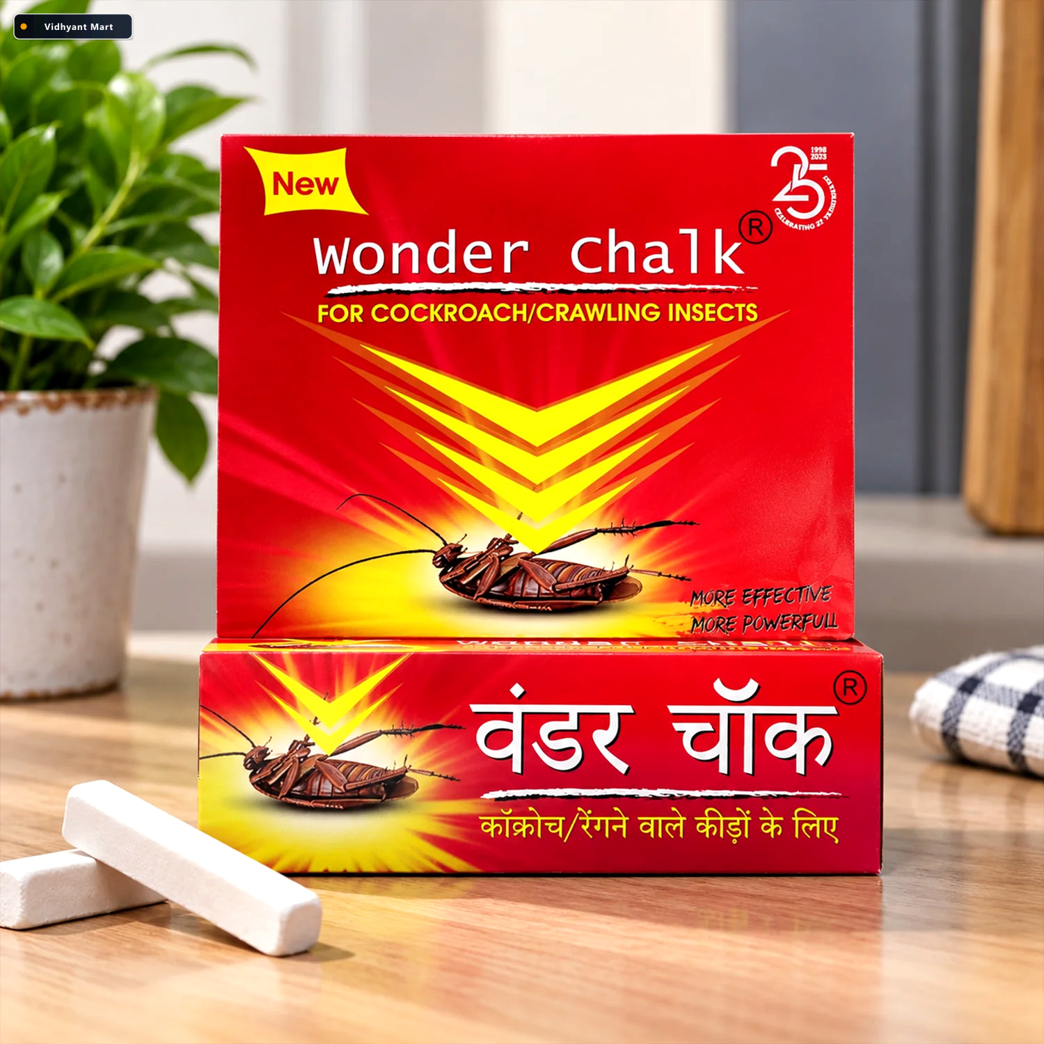 Vidhyant Mart Cockroach Repellent Chalk Effective Home Pest Cont 1