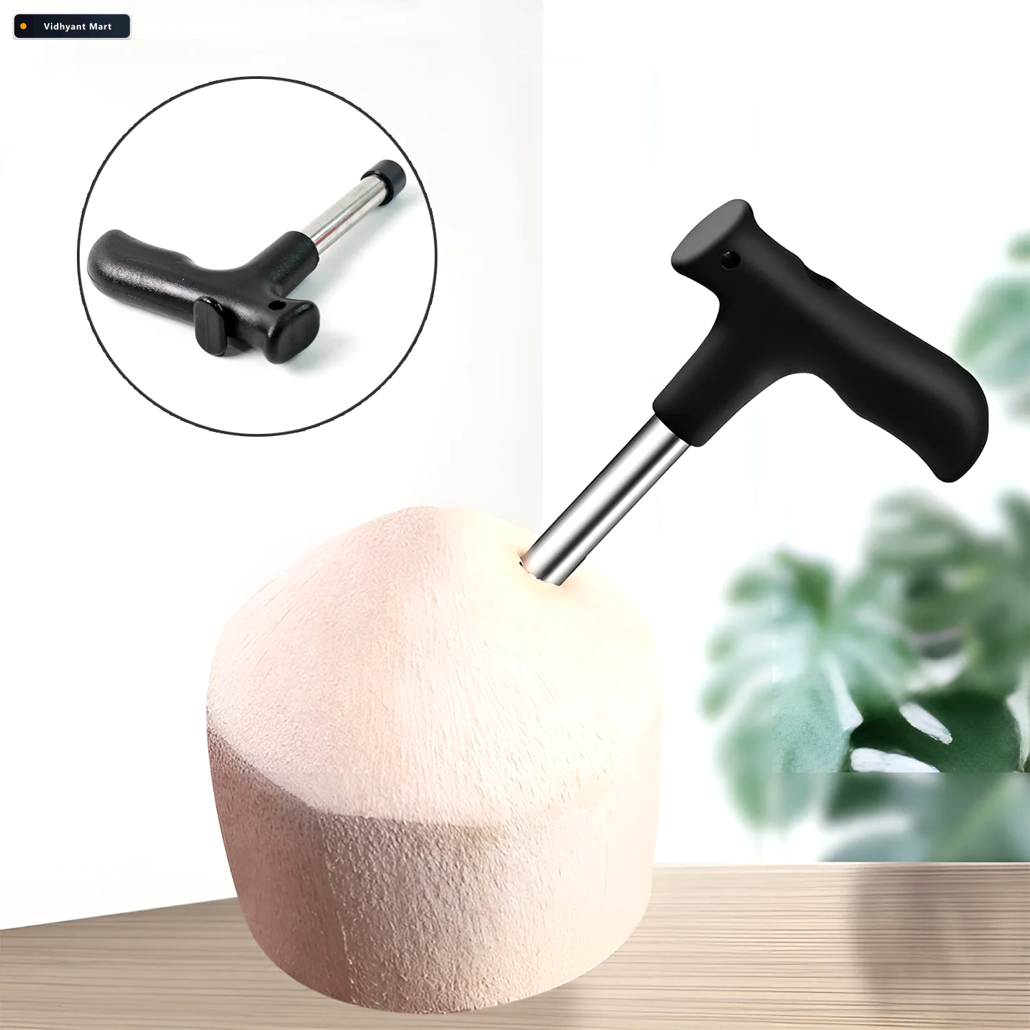 Vidhyant Mart Coconut Opener Tool Ergonomic Handle For Safe Coco 3