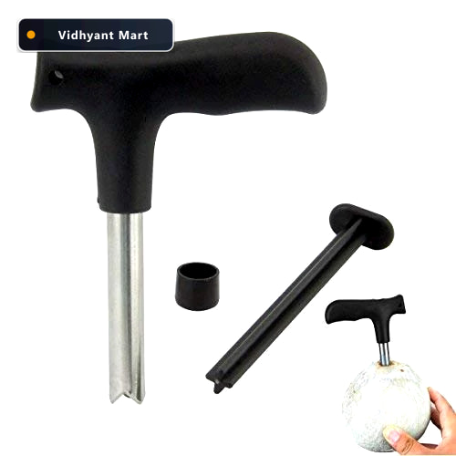 Vidhyant Mart Coconut Opener Tool Stainless Steel Ergonomic Grip 1