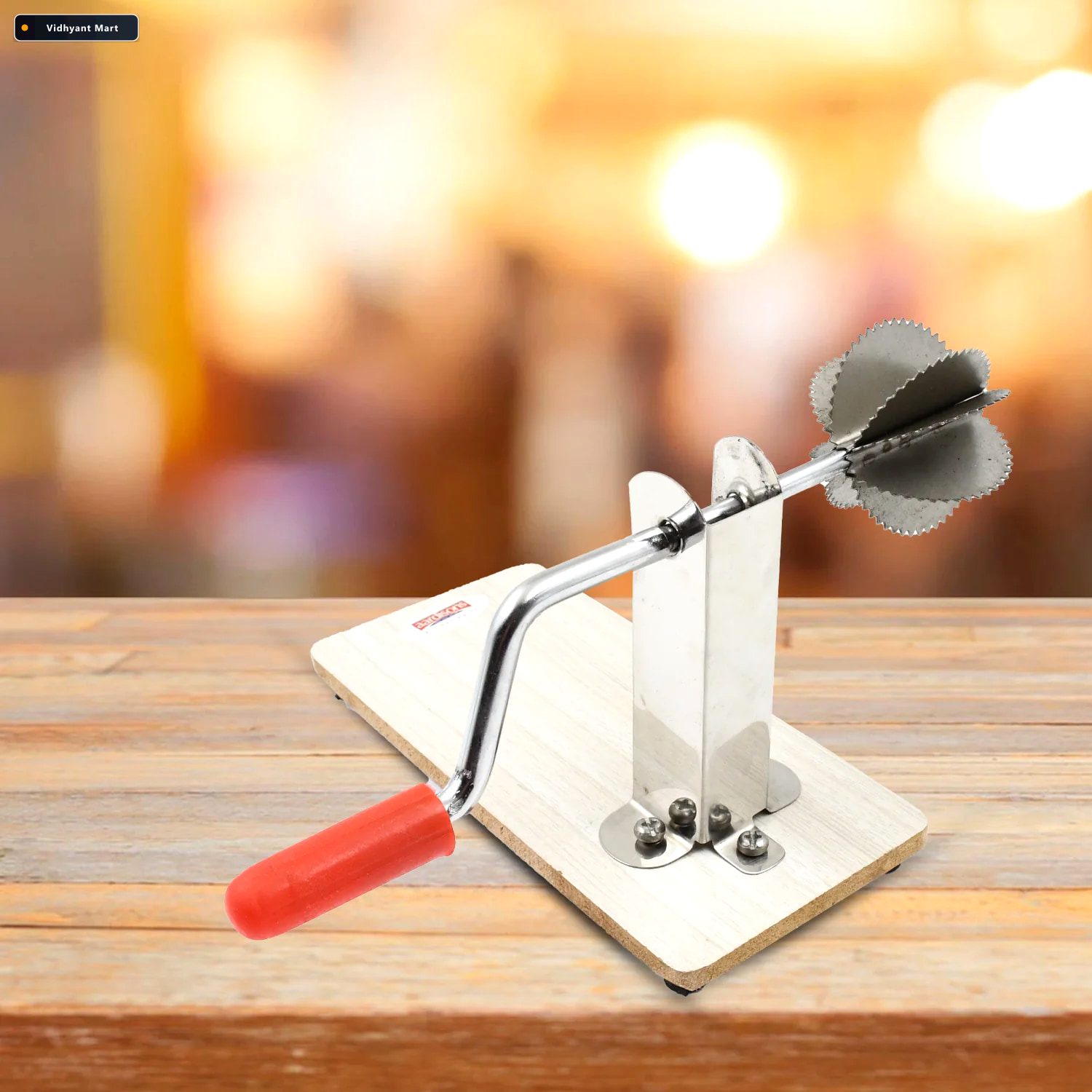 Vidhyant Mart Coconut Scraper With Wooden Base Safe Durable Quic 4