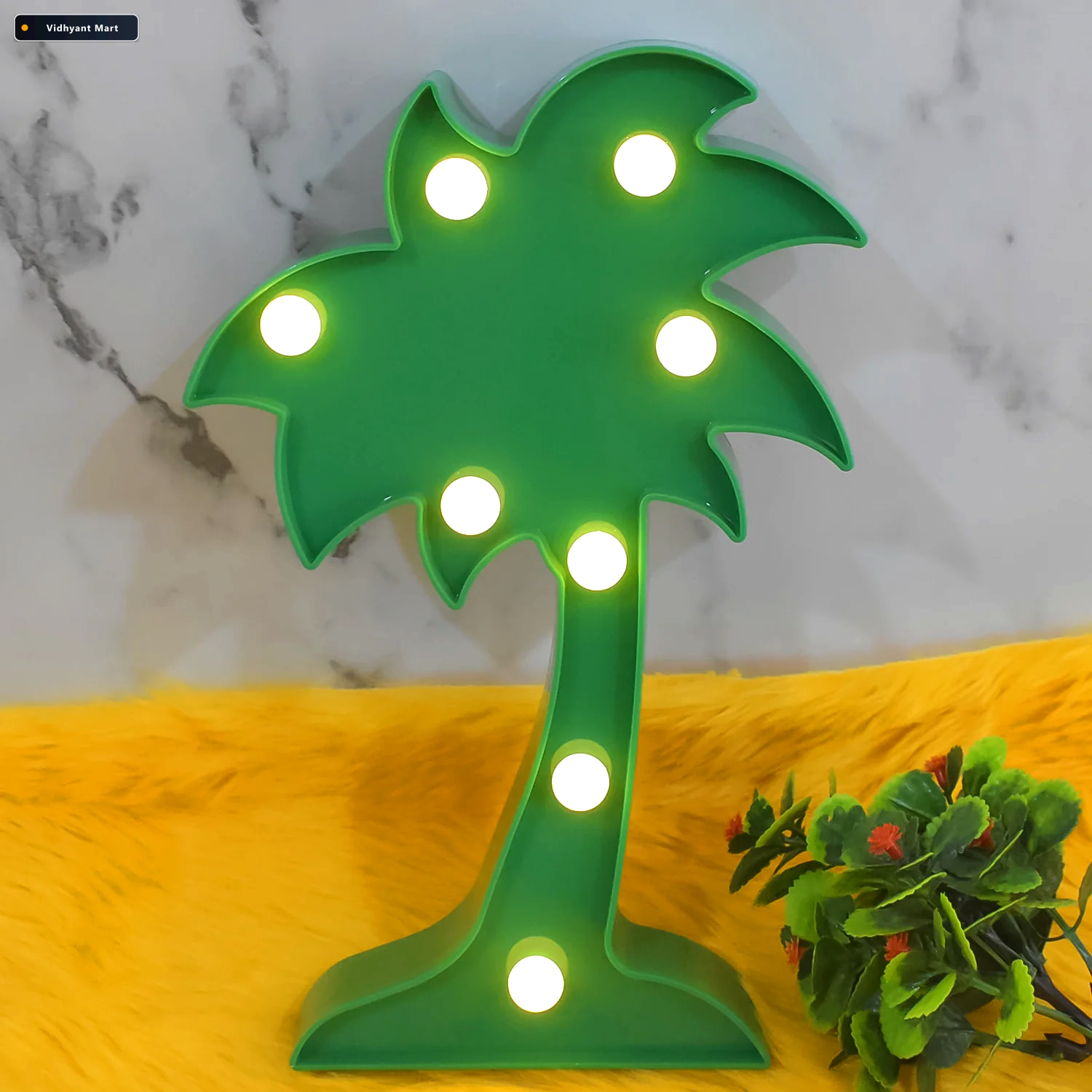 Vidhyant Mart Coconut Tree Led Night Light Romantic Table Lamp D 3
