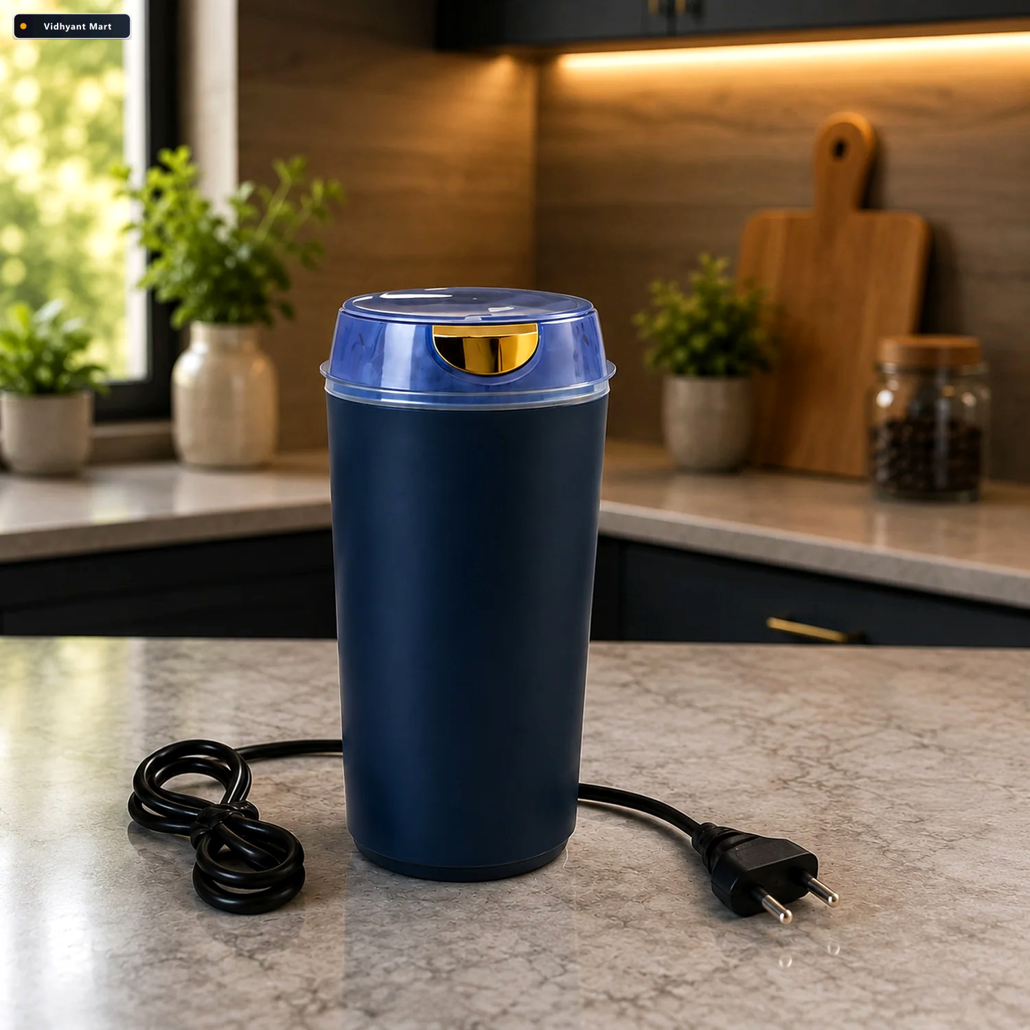 Vidhyant Mart Coffee Grinder Blender Portable 4 Blade Mini Mixer 1