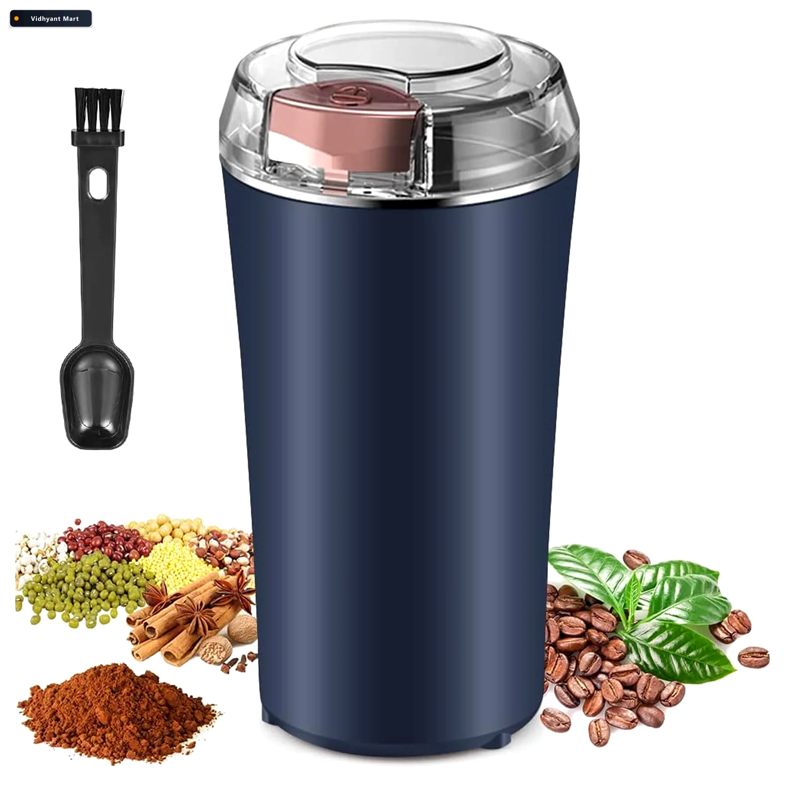 Vidhyant Mart Coffee Grinder Blender Portable 4 Blade Mini Mixer 2