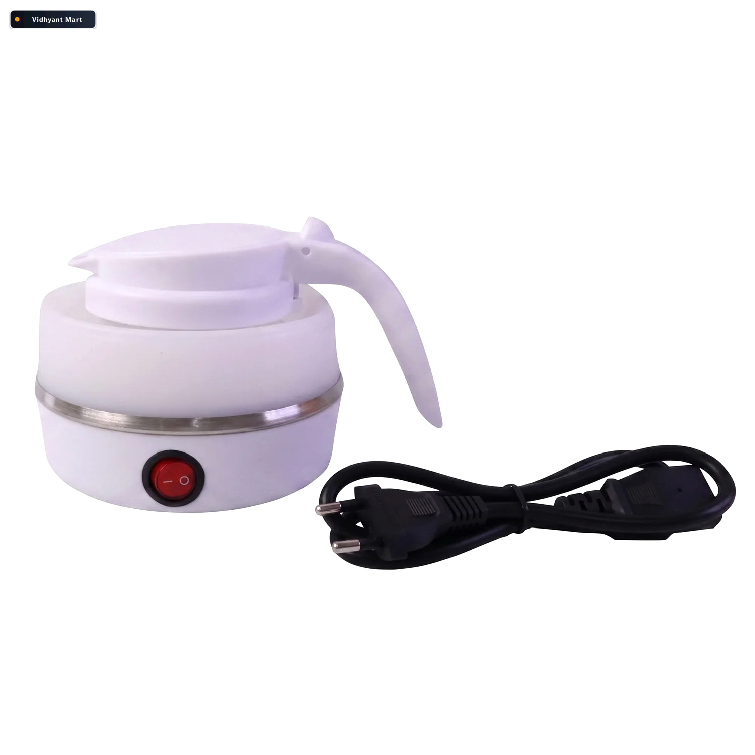 Vidhyant Mart Collapsible Travel Electric Kettle 600ml Foldable 4