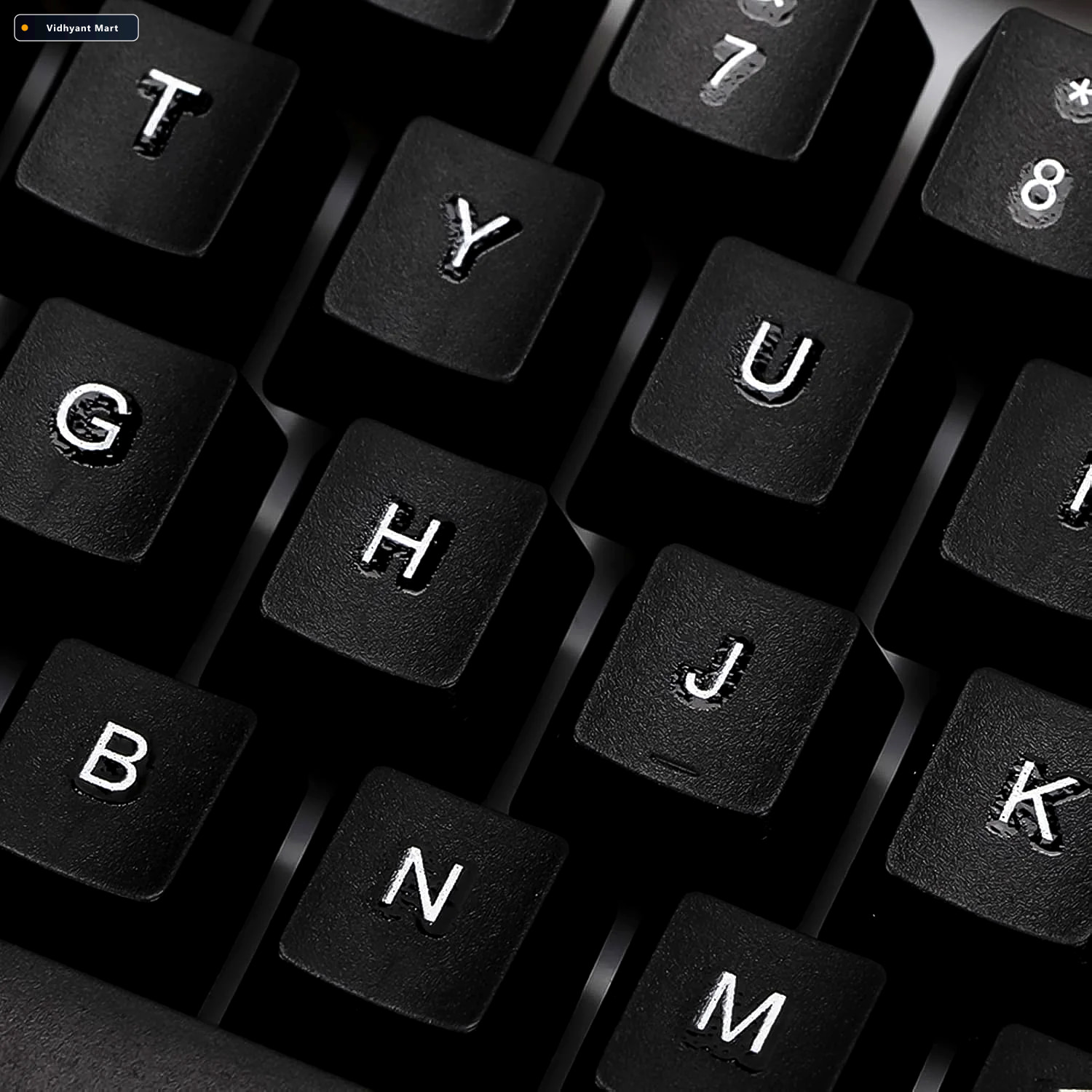 Vidhyant Mart Colorful Backlit Keyboard Mouse Set Ergonomic Wire 2