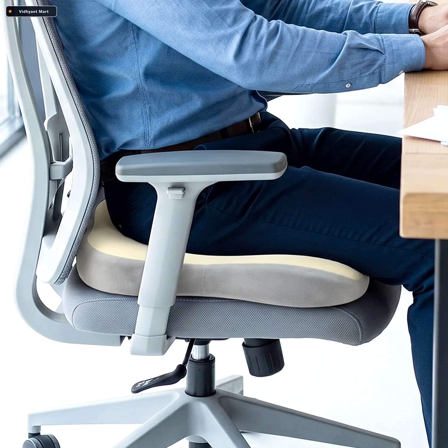 Vidhyant Mart Comfort Memory Foam Ergonomic Seat Cushion For Off 2