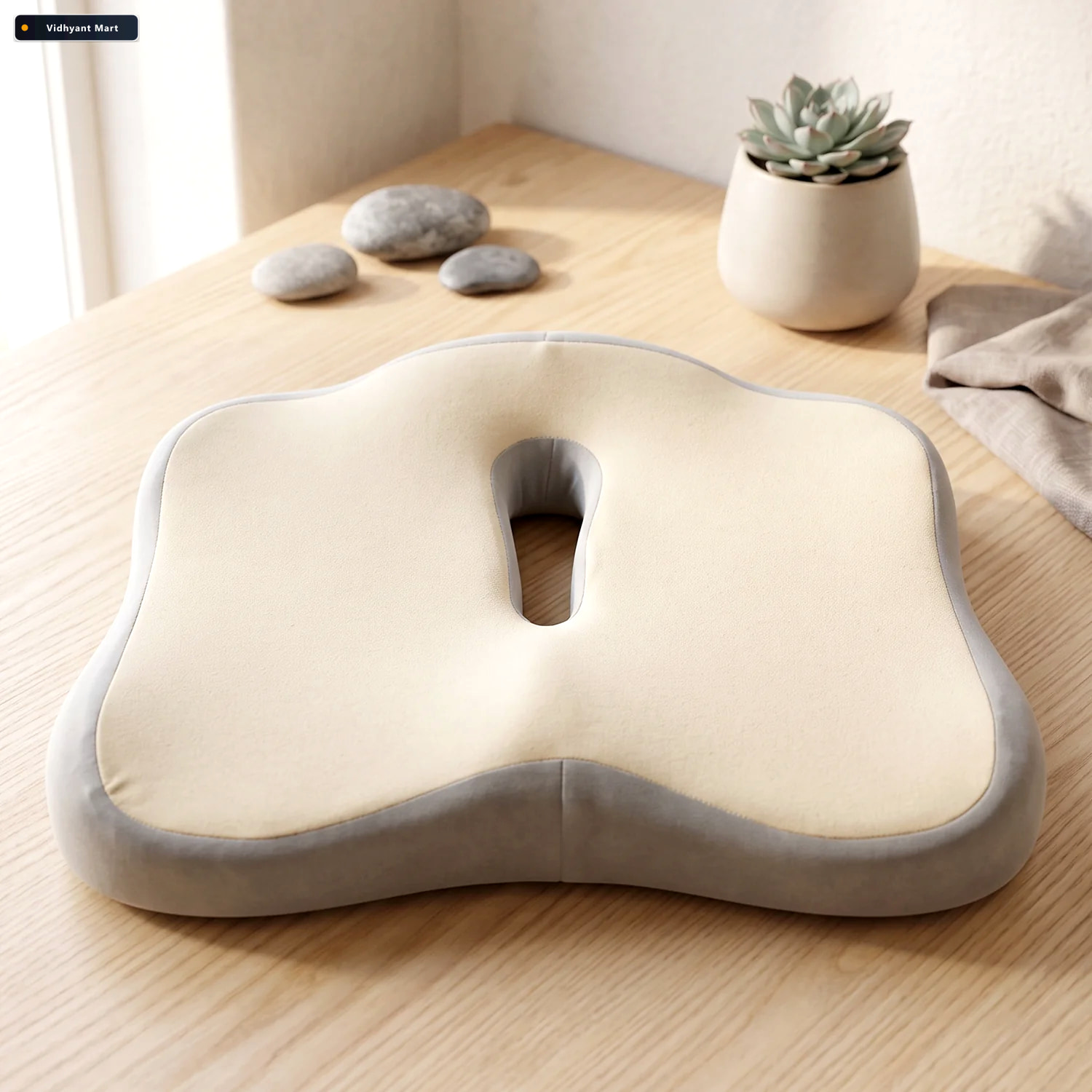 Vidhyant Mart Comfort Memory Foam Ergonomic Seat Cushion For Off 4