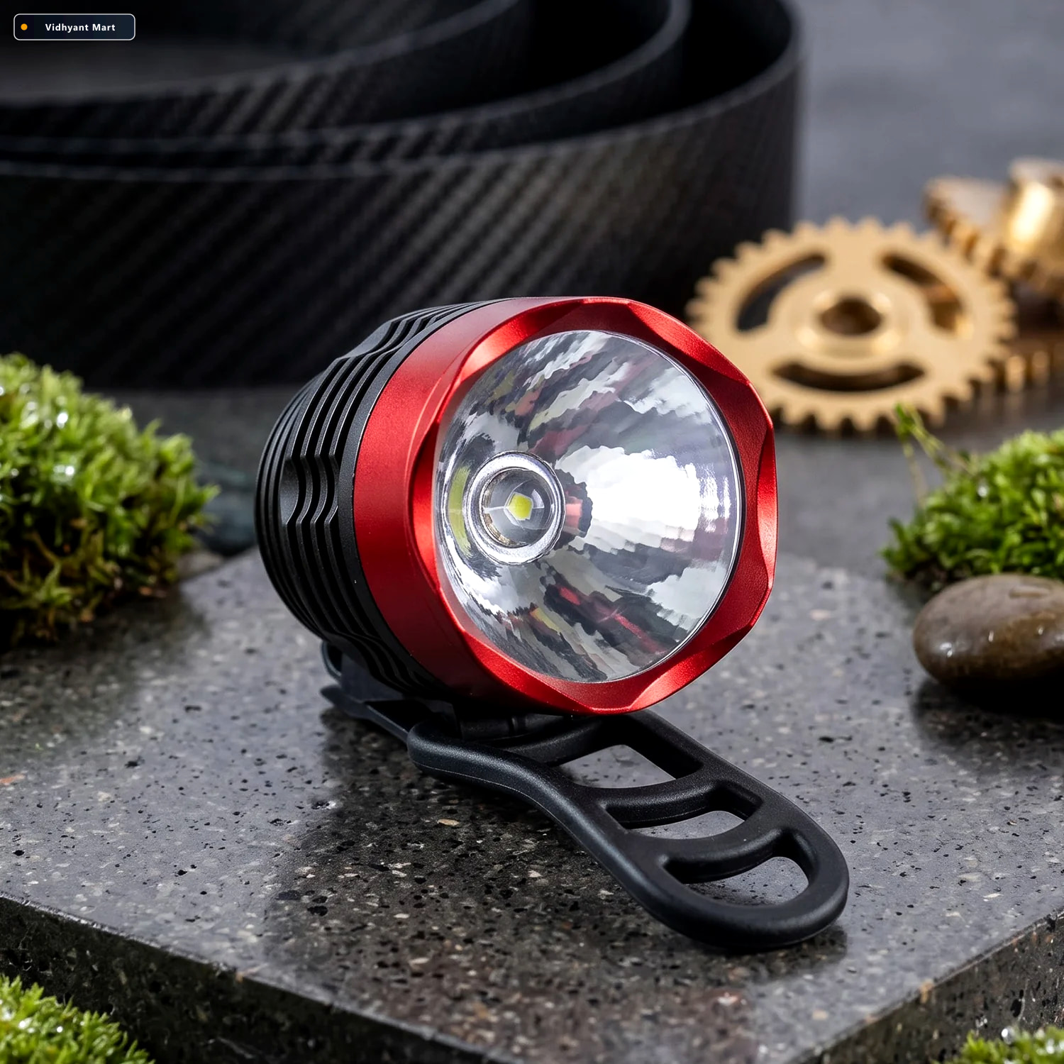 Vidhyant Mart Compact Bicycle Headlight With Handlebar Mount For 3