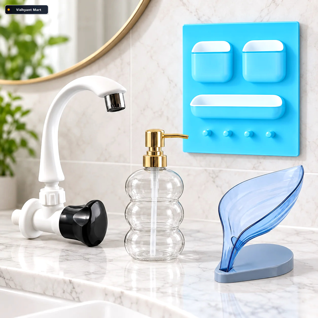 Vidhyant Mart Complete Bathroom Essentials Combo Flexible Tap So 1