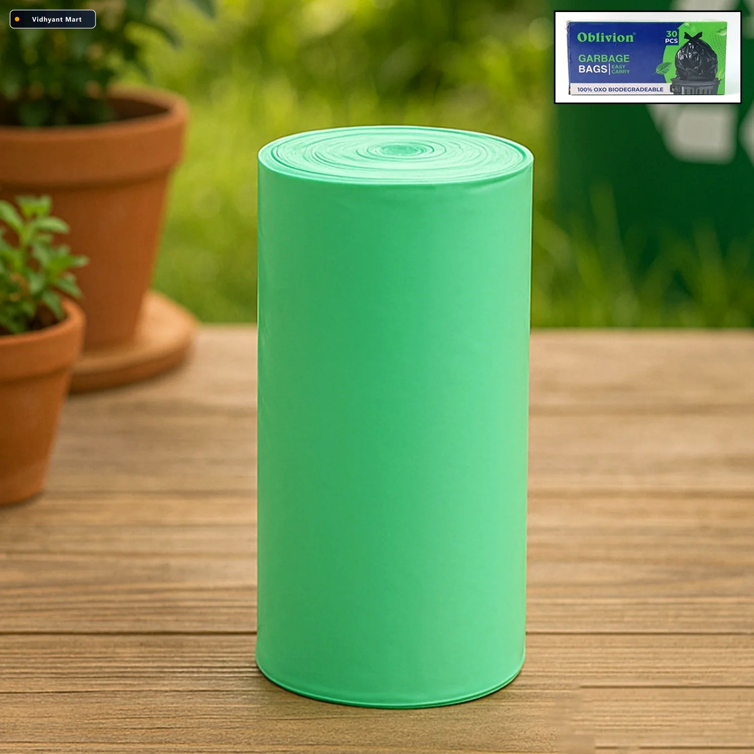 Vidhyant Mart Compostable Garbage Bags Eco Friendly 17x19 Inch C 1
