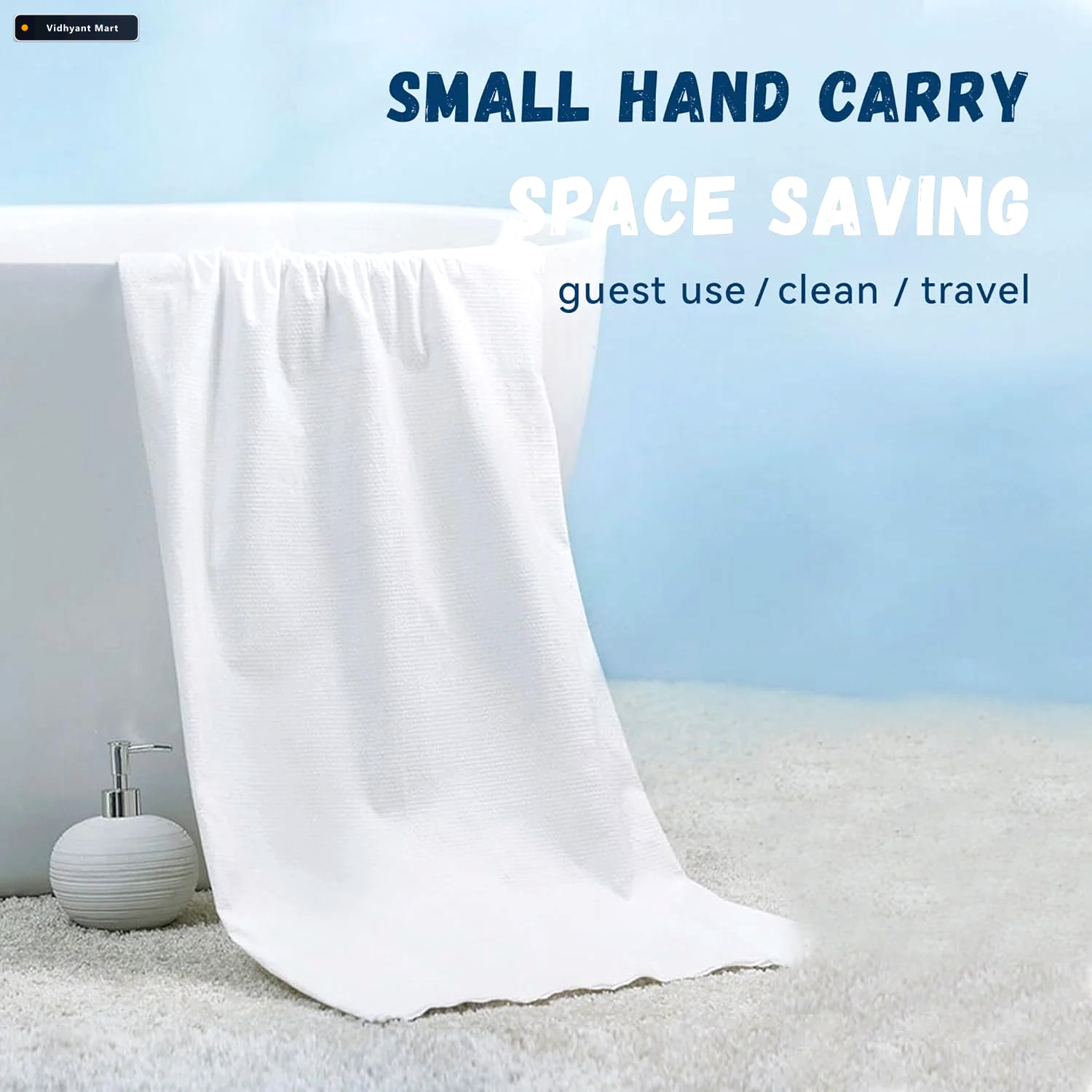 Vidhyant Mart Compressed Travel Towel Soft Expandable Hygienic B 1