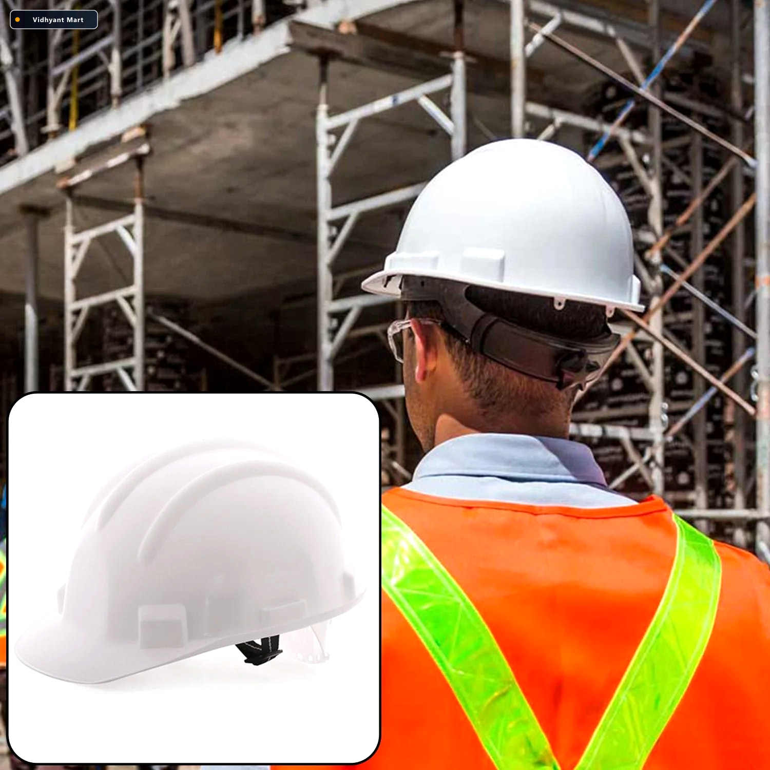 Vidhyant Mart Construction Safety Helmet Anti Smashing Head Prot 1