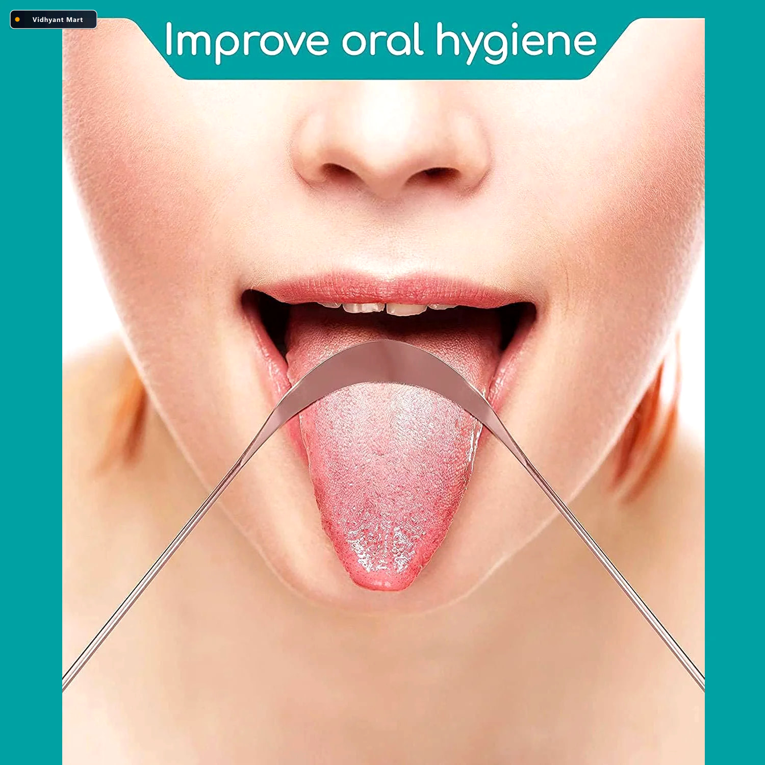 Vidhyant Mart Copper Tongue Cleaner Fresh Breath Oral Hygiene Ve 4
