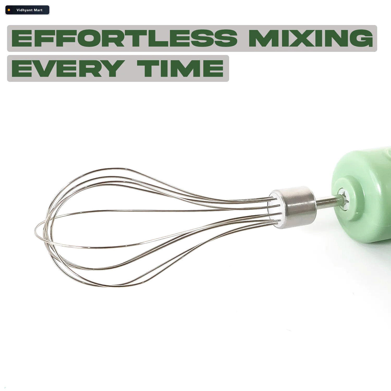 Vidhyant Mart Cordless Electric Whisk Rechargeable Handheld Mixe 3