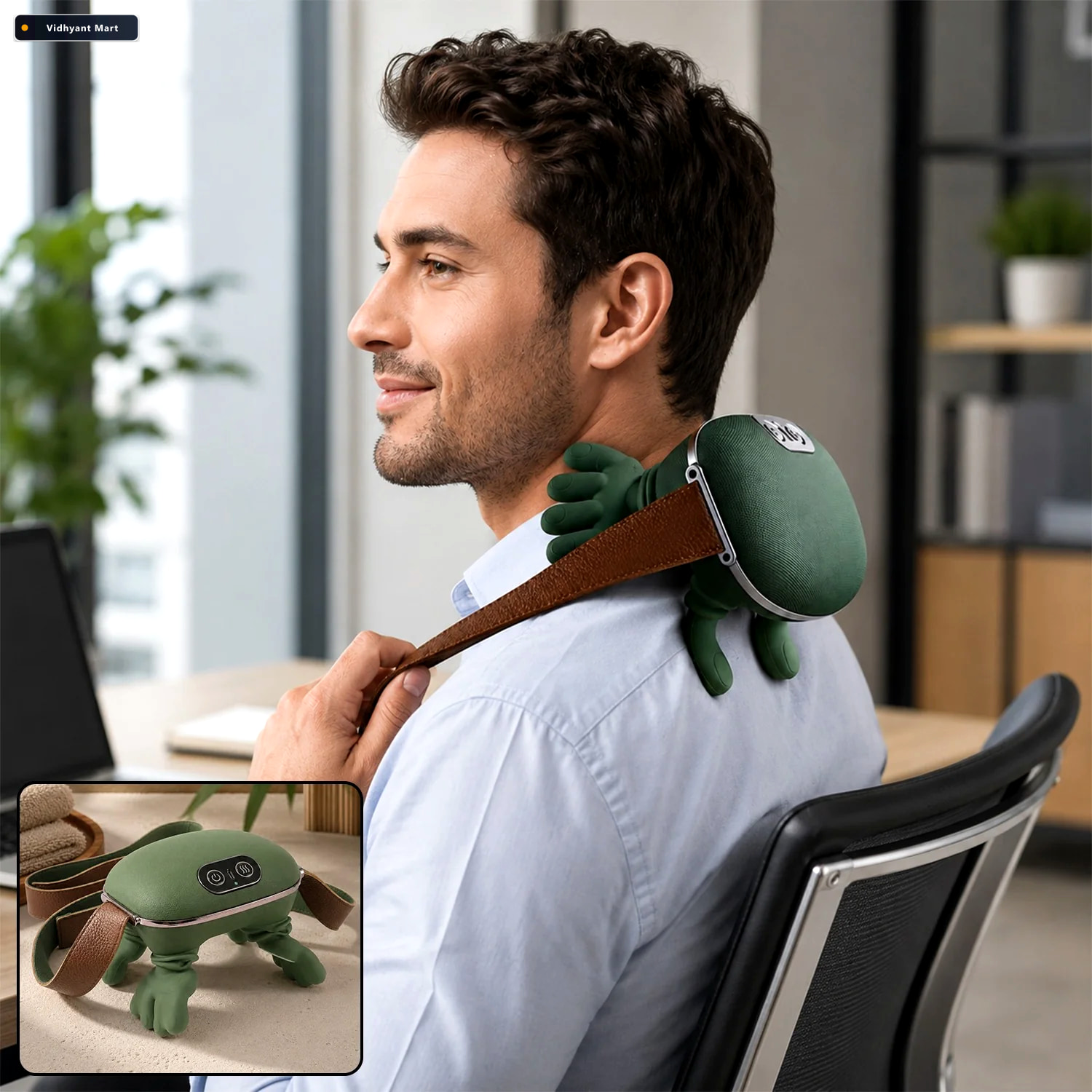 Vidhyant Mart Cordless Neck And Shoulder Massager For Men With K 1