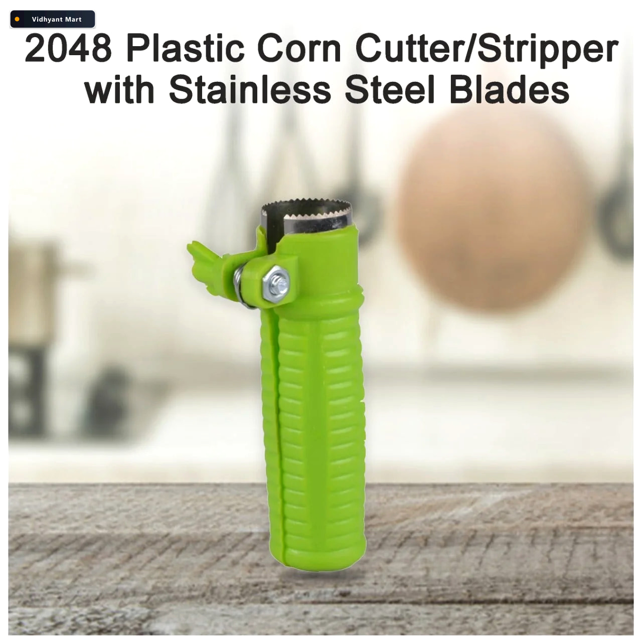 Vidhyant Mart Corn Cutter Adjustable Stainless Steel Blades Chef 3