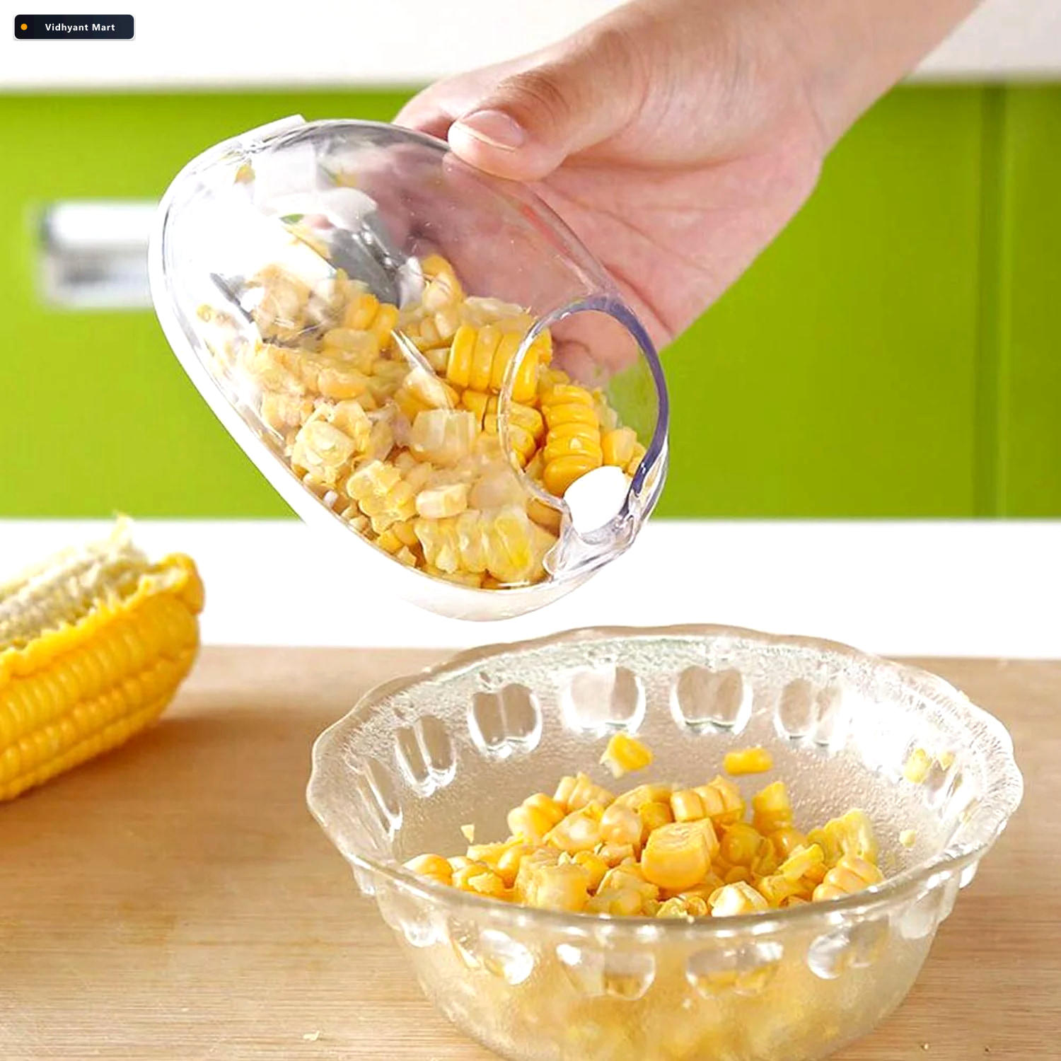 Vidhyant Mart Corn Kernel Stripper Steel Blade Easy Peeling Tool 1
