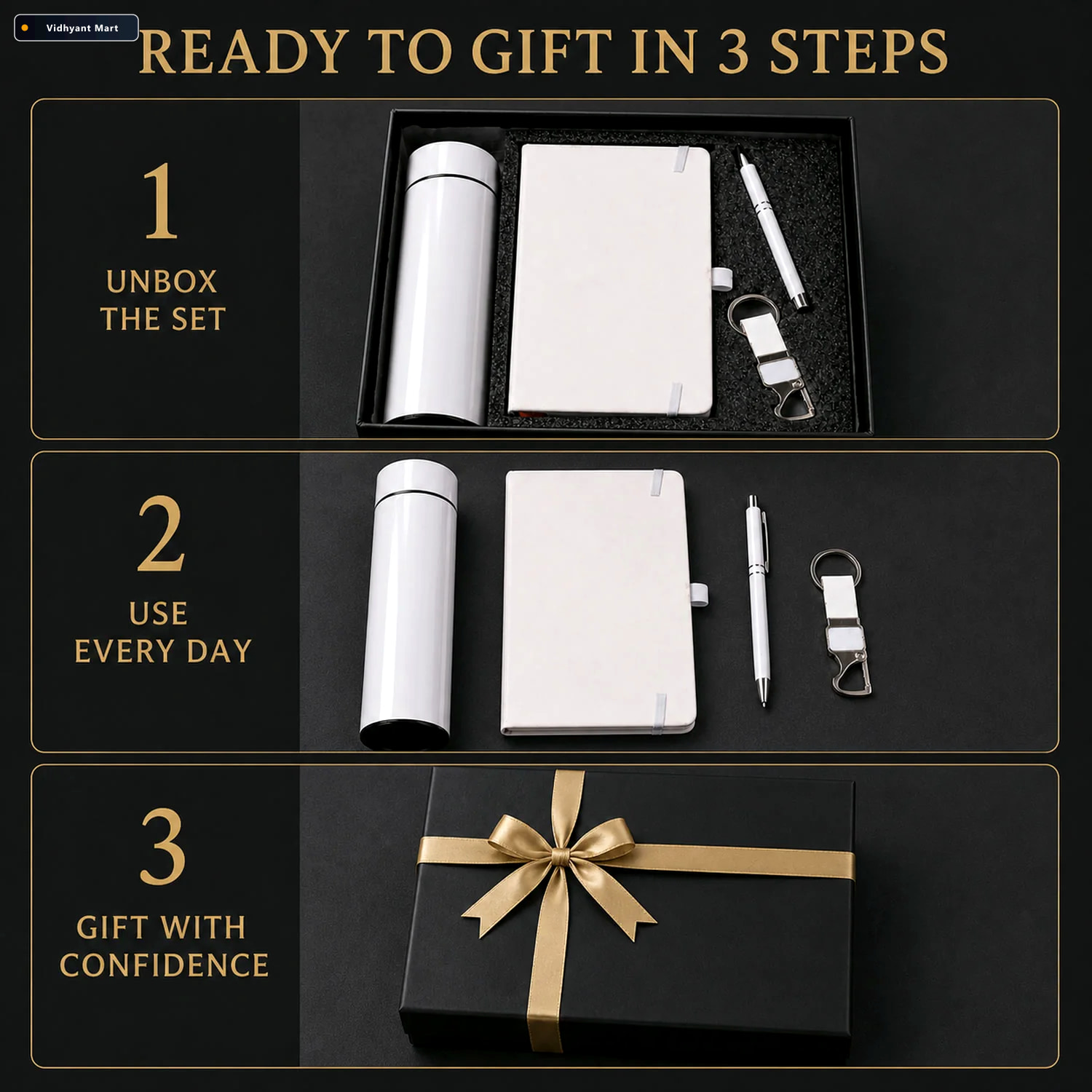 Vidhyant Mart Corporate Gift Set Elegant 4 In 1 Office Essential 2
