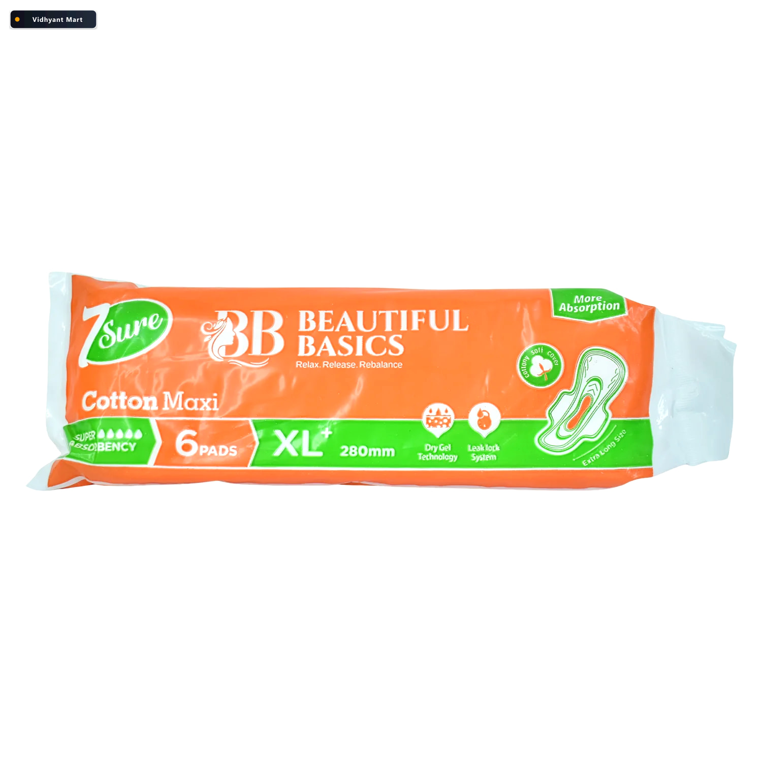 Vidhyant Mart Cotton Maxi Xl Sanitary Pads 280mm Super Absorbent 4