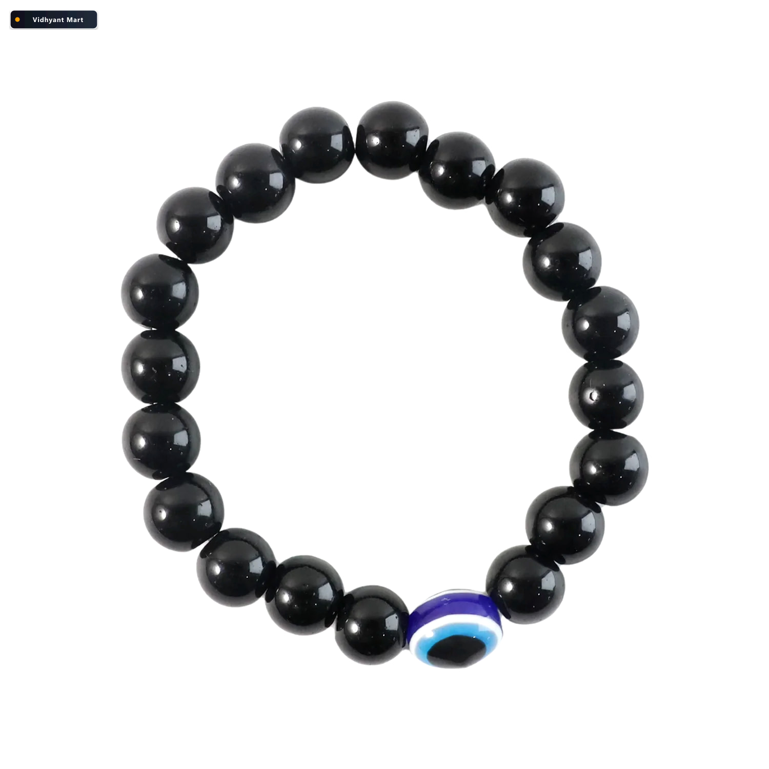 Vidhyant Mart Crystal Beaded Stretch Bracelet Elegant Dual Tone 4