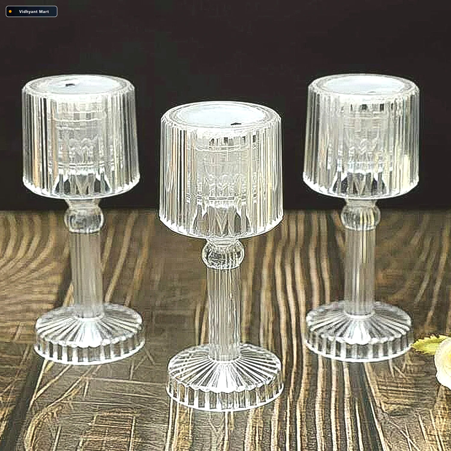 Vidhyant Mart Crystal Led Desk Lamp Portable Acrylic Glow Deskro 4