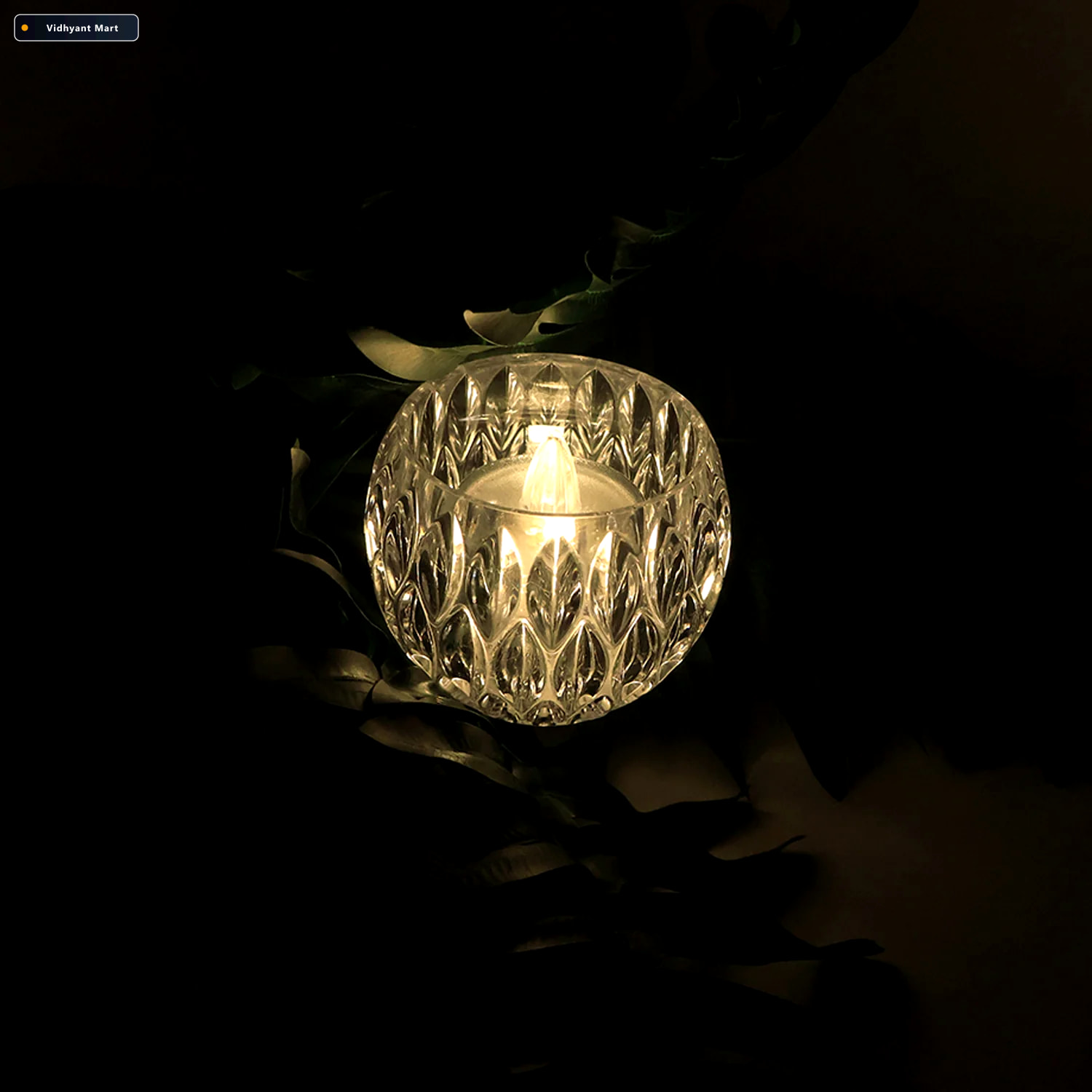 Vidhyant Mart Crystal Style Led Decorative Lamps Set Of 12 Flame 2