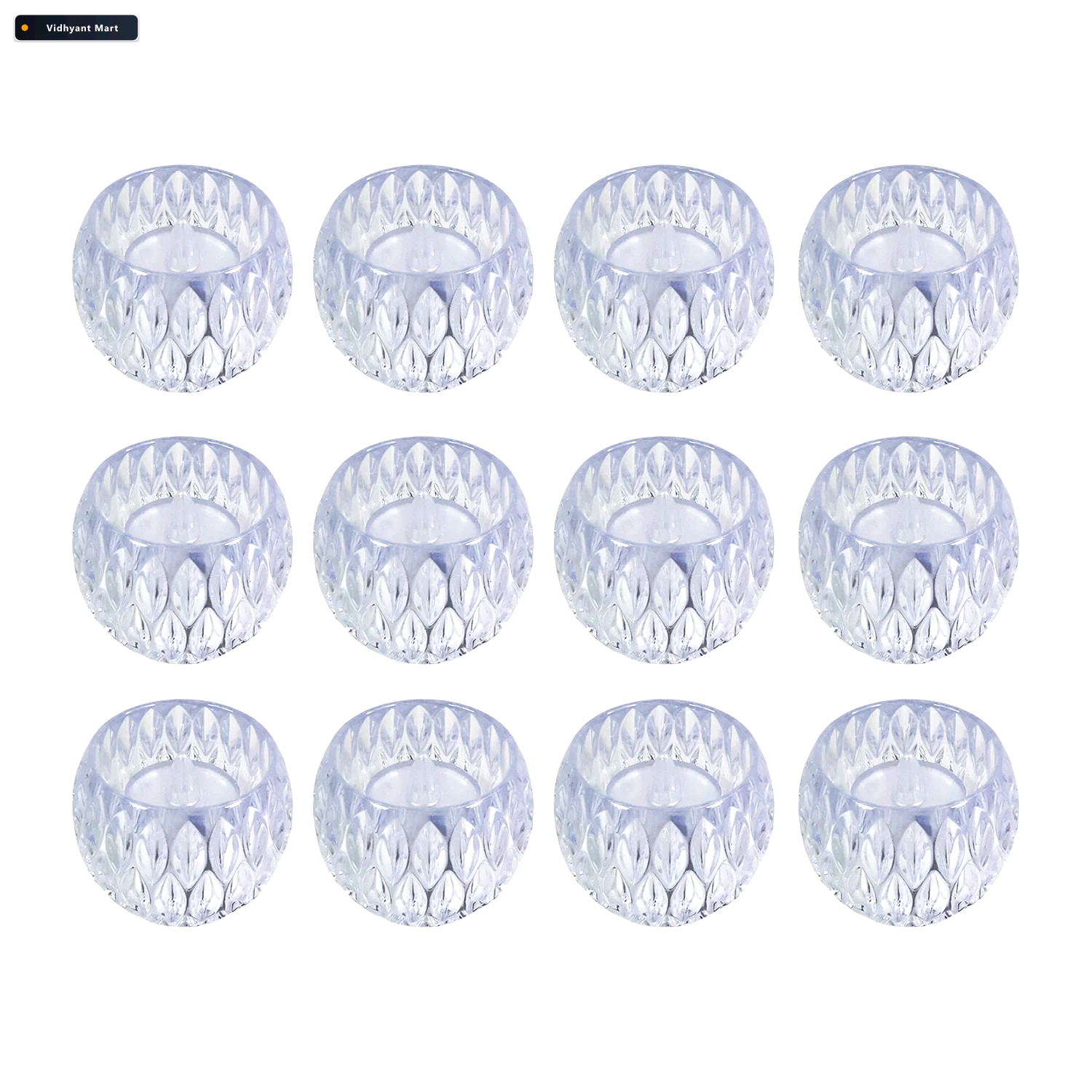 Vidhyant Mart Crystal Style Led Decorative Lamps Set Of 12 Flame 4