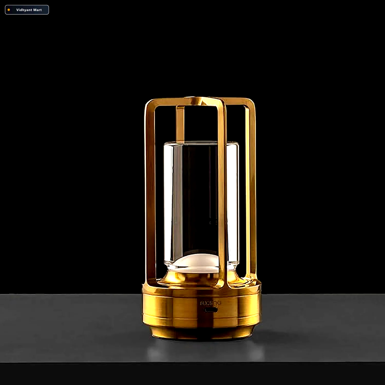 Vidhyant Mart Crystal Table Lamp 3 Color Rechargeable Led Light 5