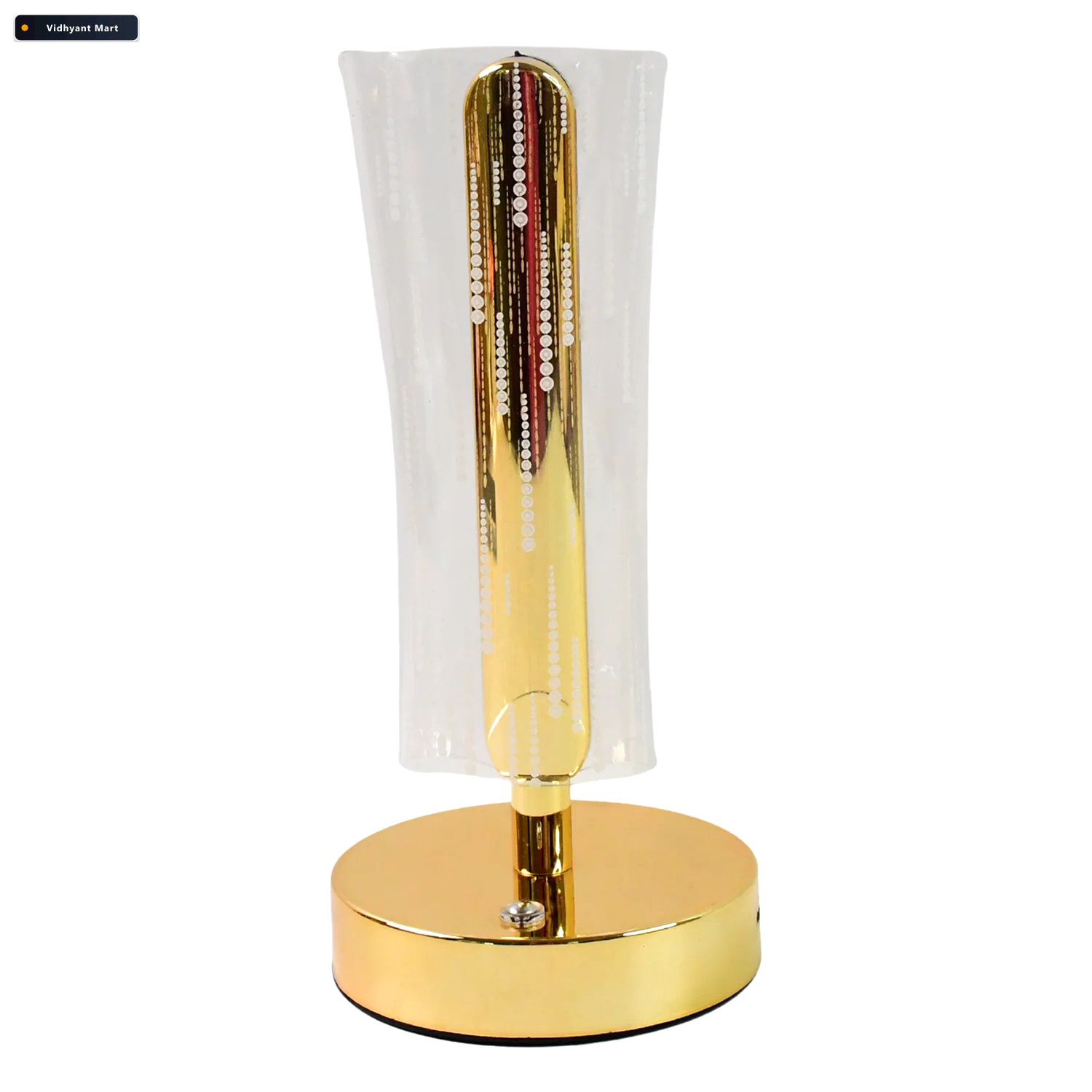 Vidhyant Mart Crystal Table Lamp Elegant Usb Rechargeable Led Gl 4