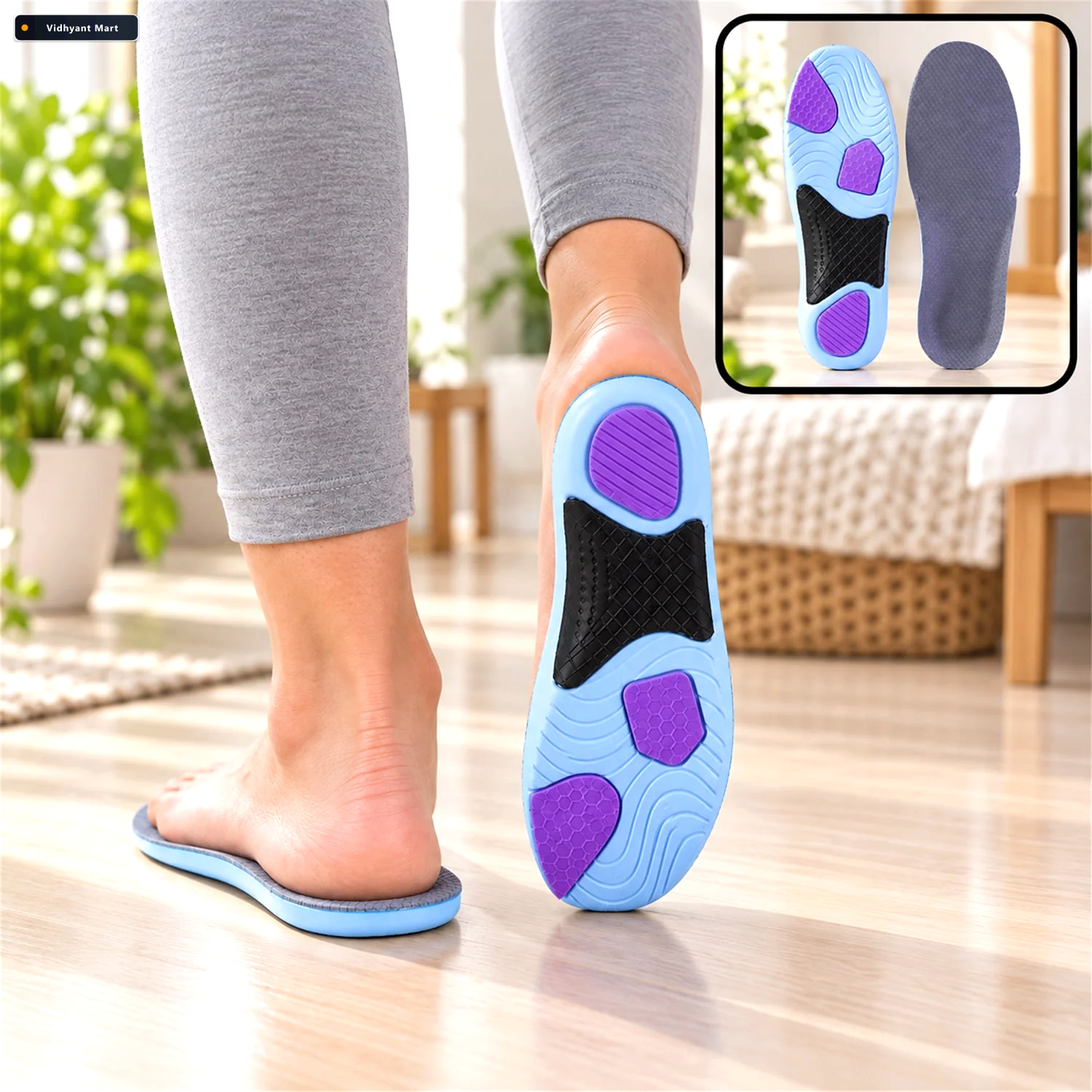 Vidhyant Mart Cushioned Arch Support Shoe Insoles Size 4142 1