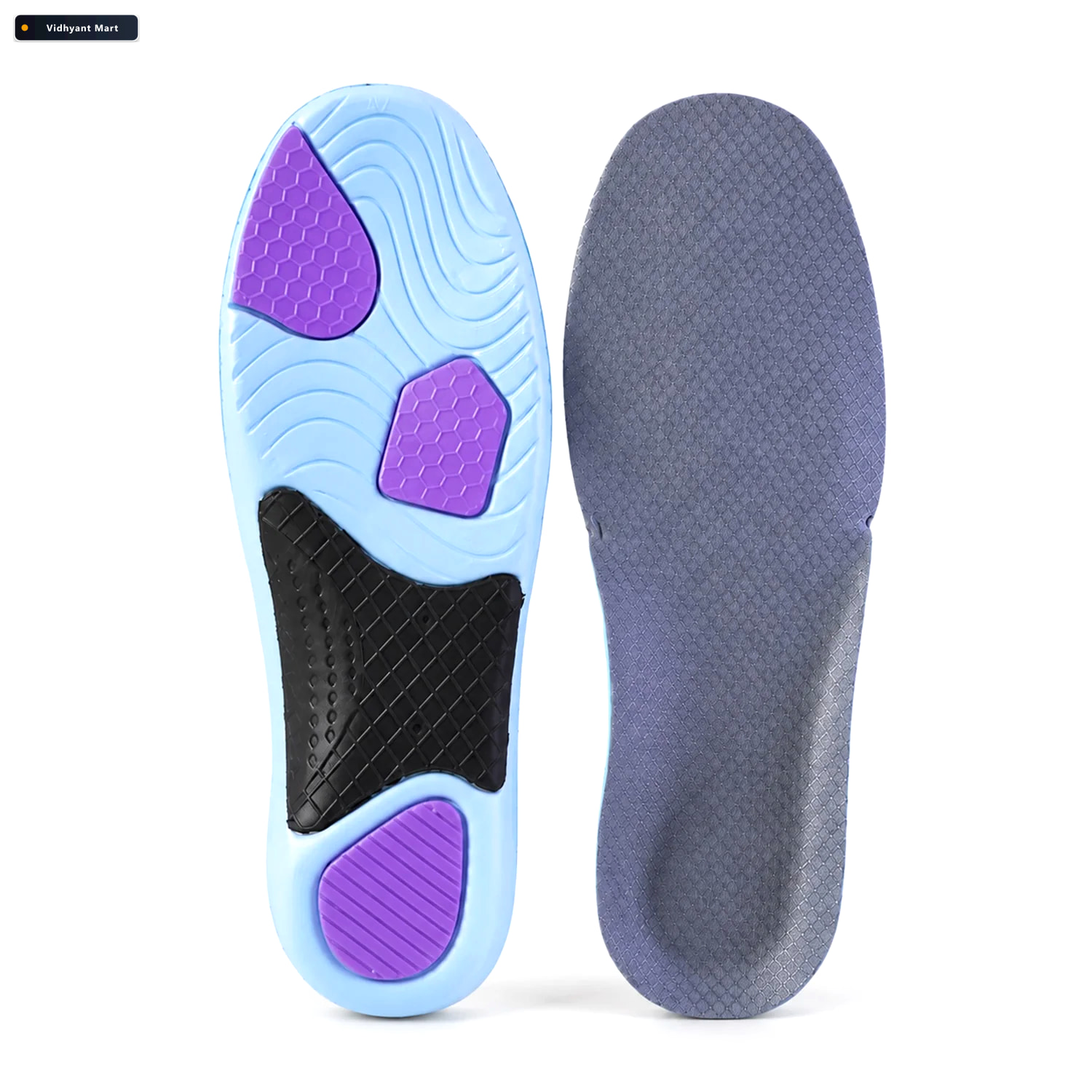 Vidhyant Mart Cushioned Arch Support Shoe Insoles Size 4142 4