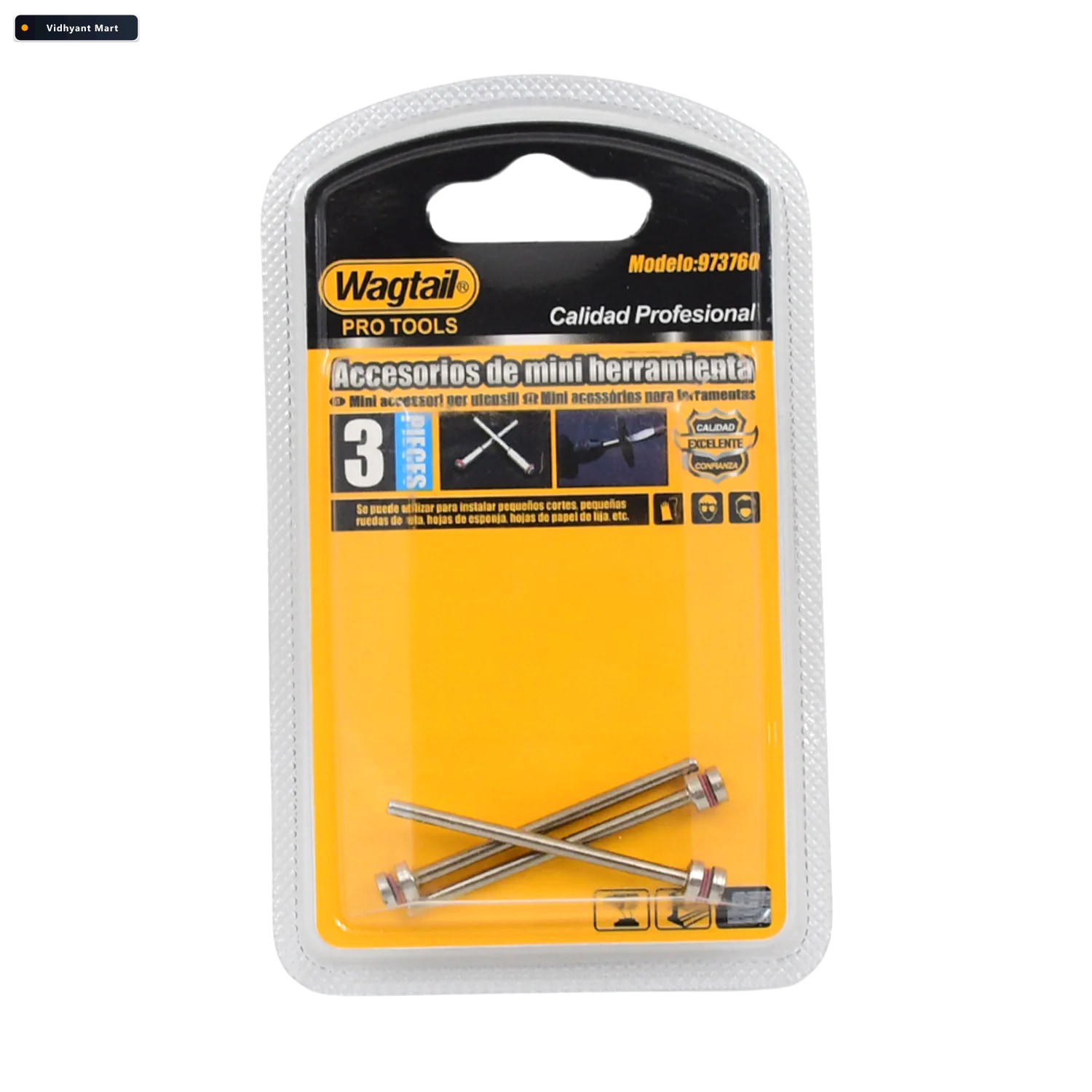 Vidhyant Mart Cut Off Wheel Mandrels 3 Pcs Set For Rotary Tools 4