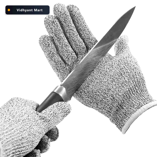 Vidhyant Mart Cut Resistant Gloves Hand Safety Protection Grow W 3