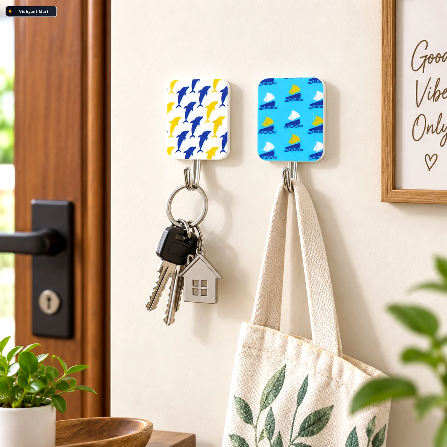 Vidhyant Mart Cute Cartoon Adhesive Hooks For Home Kitchen Bathr 2