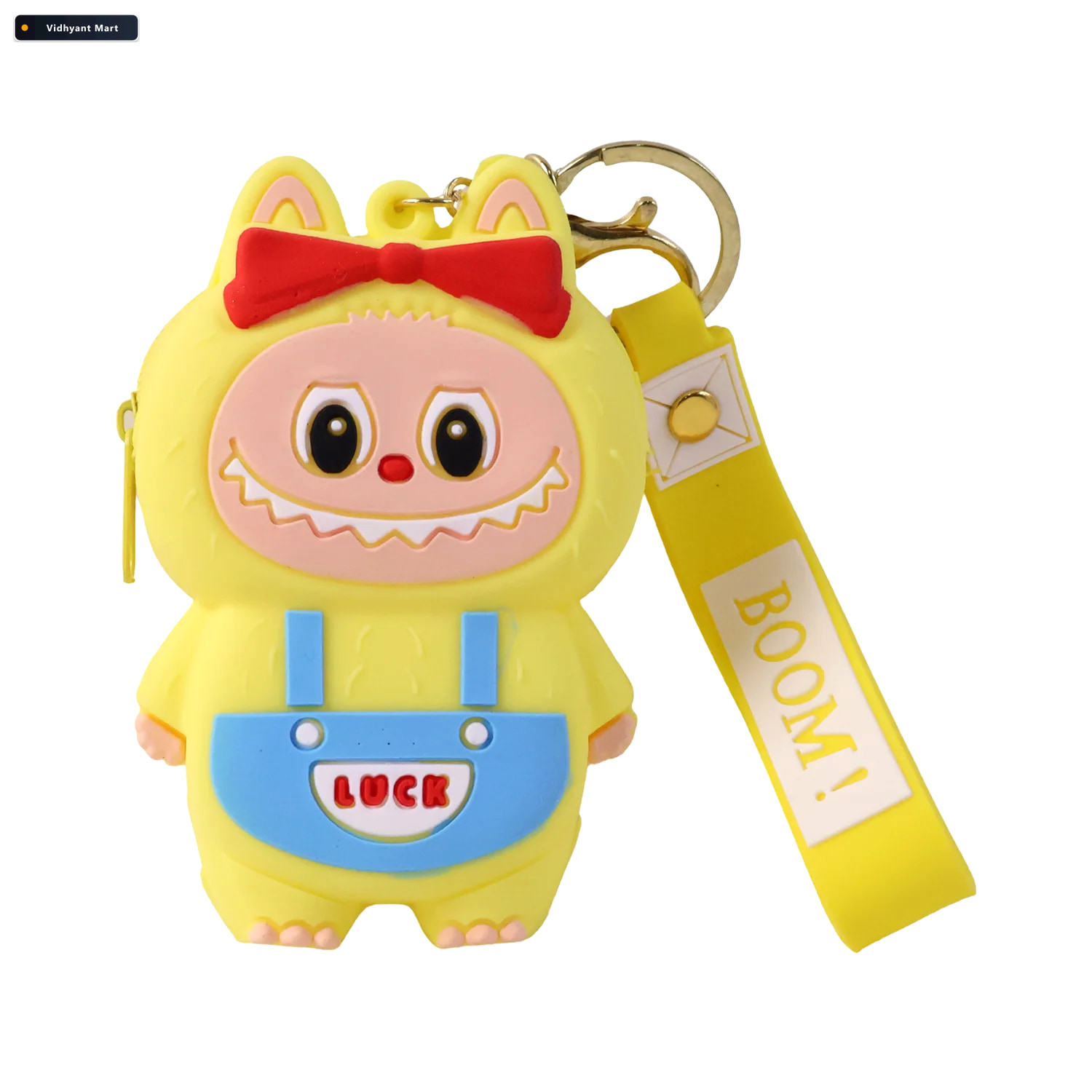 Vidhyant Mart Cute Cartoon Monster Silicone Coin Purse Playful C 4