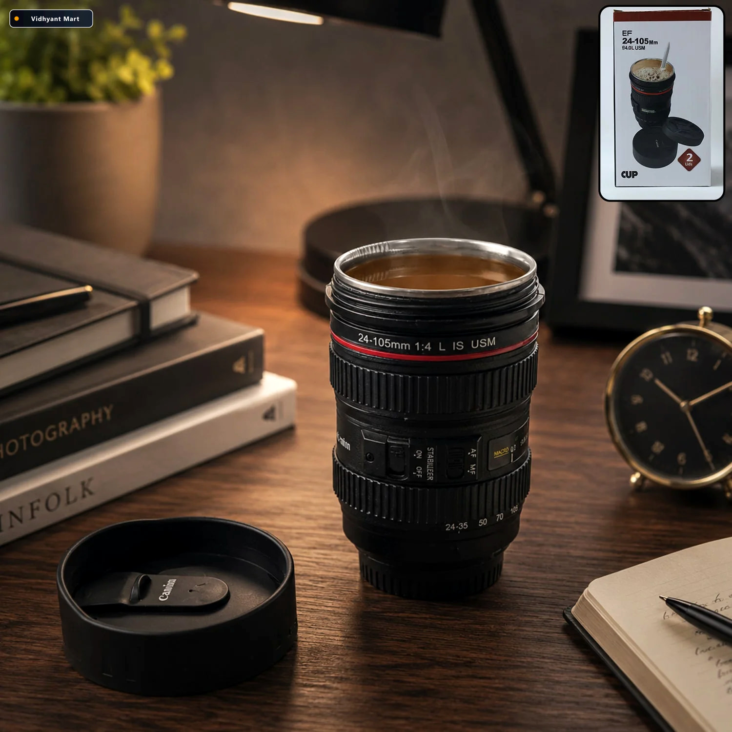 Vidhyant Mart Cute Crab Ice Cube Tray Camera Lens Design Coffee 4