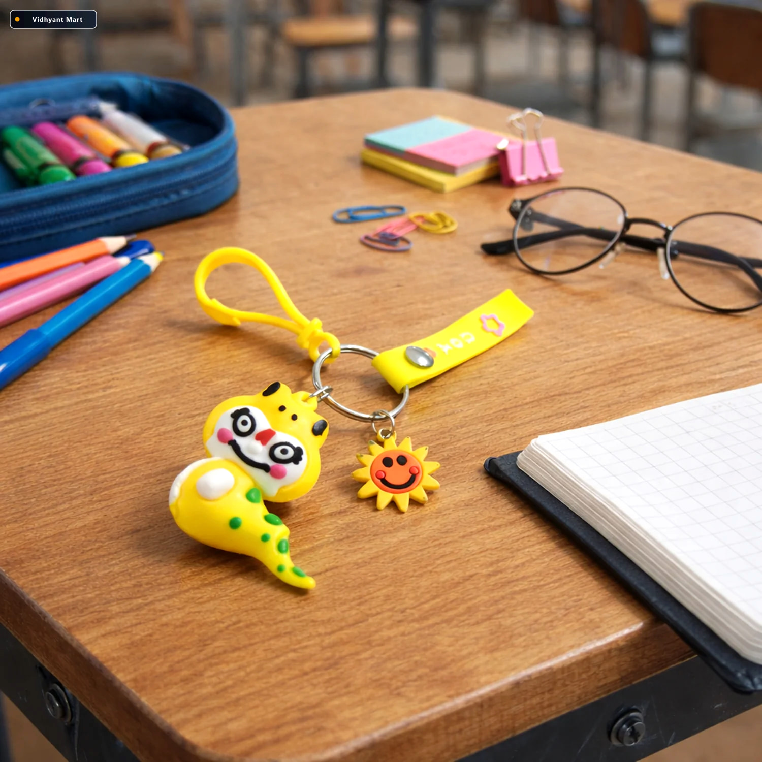 Vidhyant Mart Cute Dinosaur Keychain Playful Accessory For Bags 1