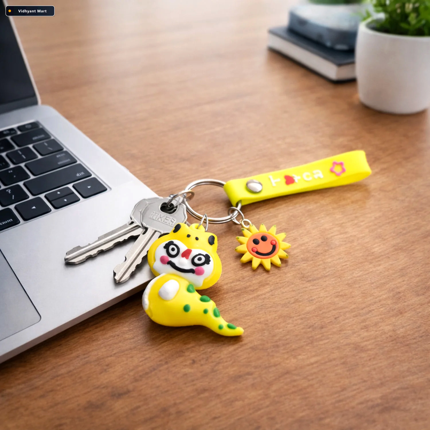 Vidhyant Mart Cute Dinosaur Keychain Playful Accessory For Bags 4