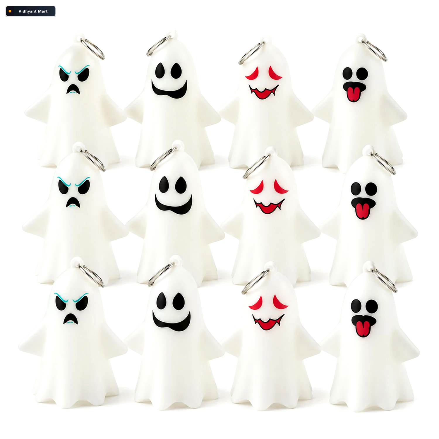 Vidhyant Mart Cute Ghost Led Night Lamps For Halloween Table And 4
