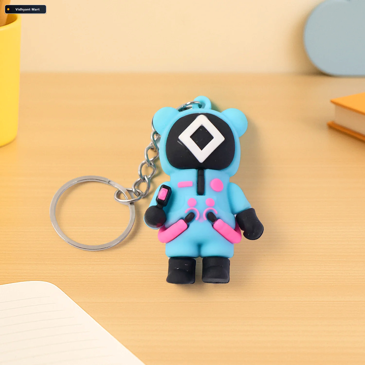 Vidhyant Mart Cute Silicone Keychain Vibrant Durable Fun Accesso 1
