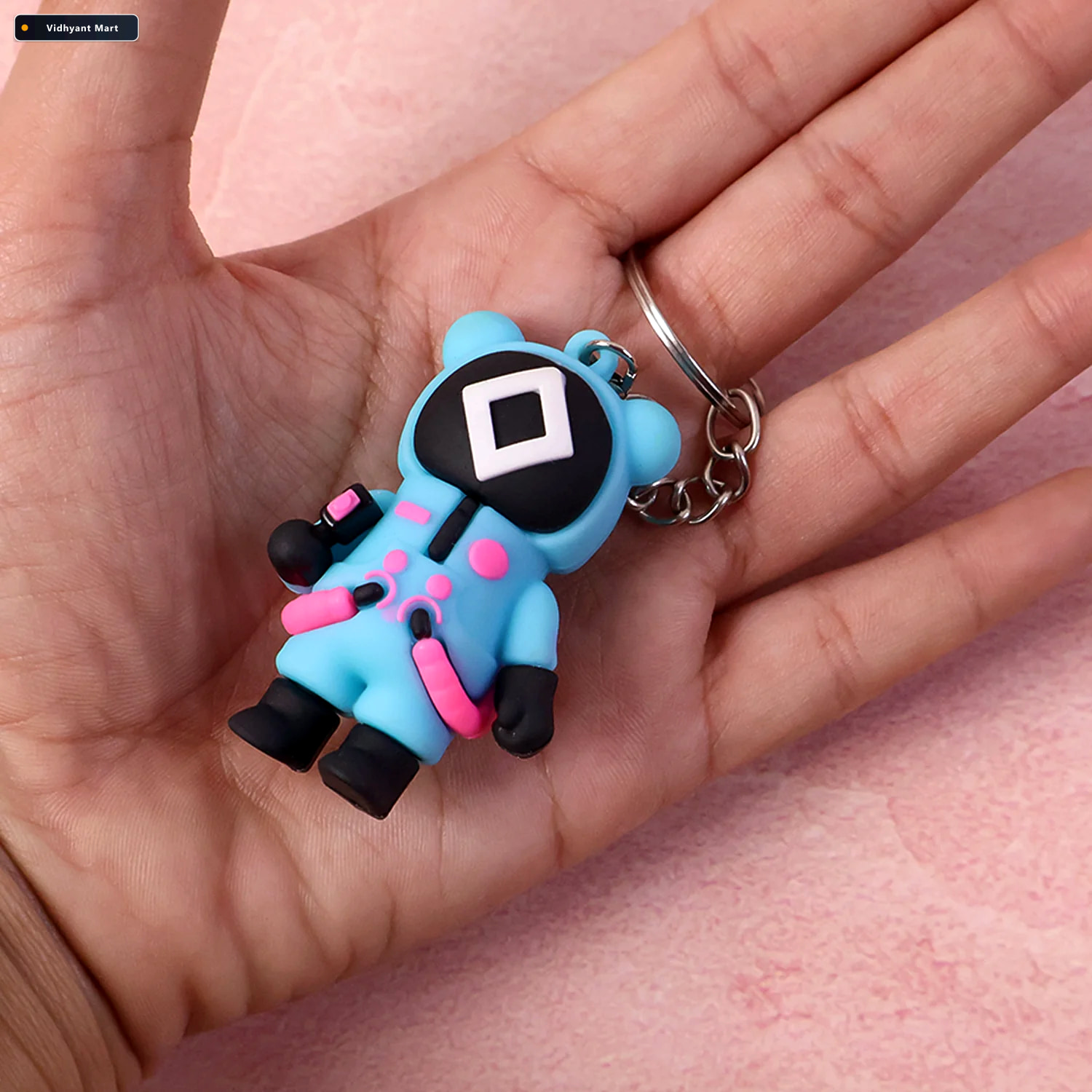 Vidhyant Mart Cute Silicone Keychain Vibrant Durable Fun Accesso 3