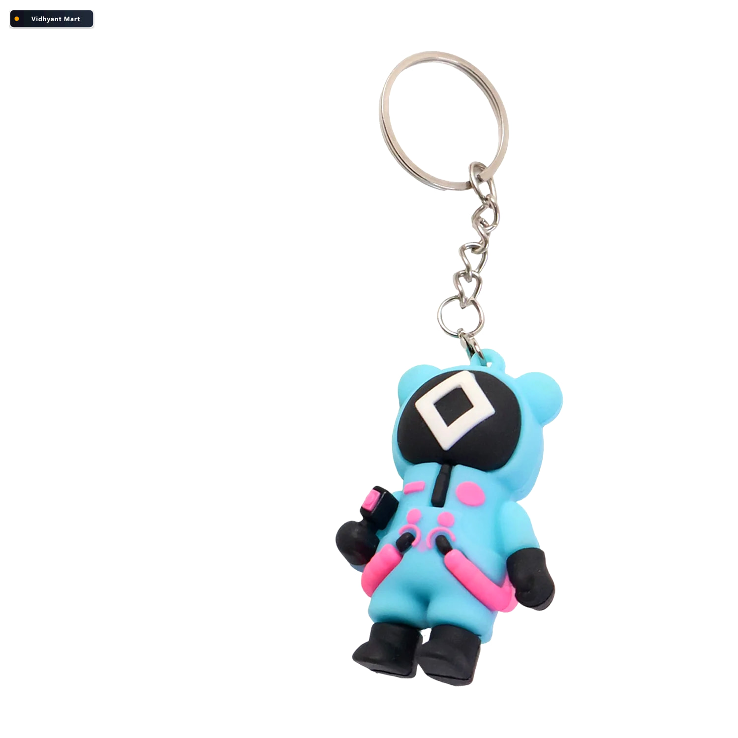 Vidhyant Mart Cute Silicone Keychain Vibrant Durable Fun Accesso 4