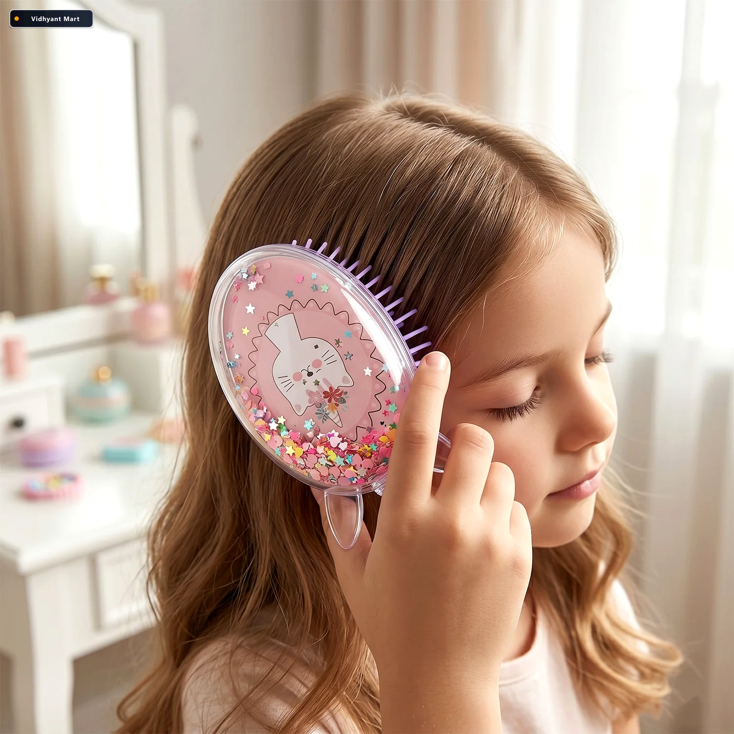 Vidhyant Mart Cute Unicorn Hair Comb Fun Detangling Stylish For 2